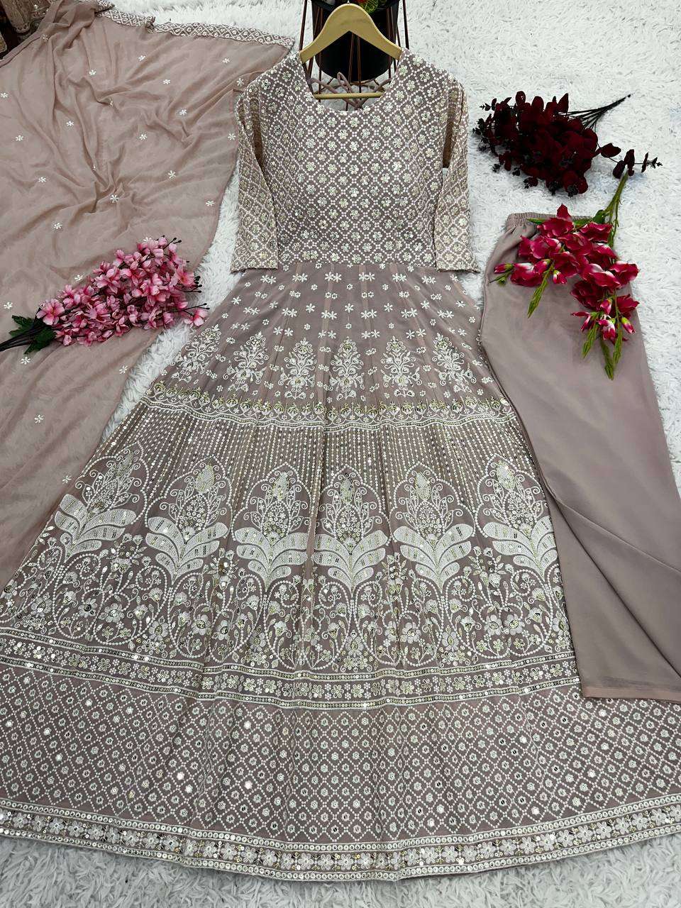 SR 1645 HEAVY DESIGNER ANARKALI GOWN DRESS