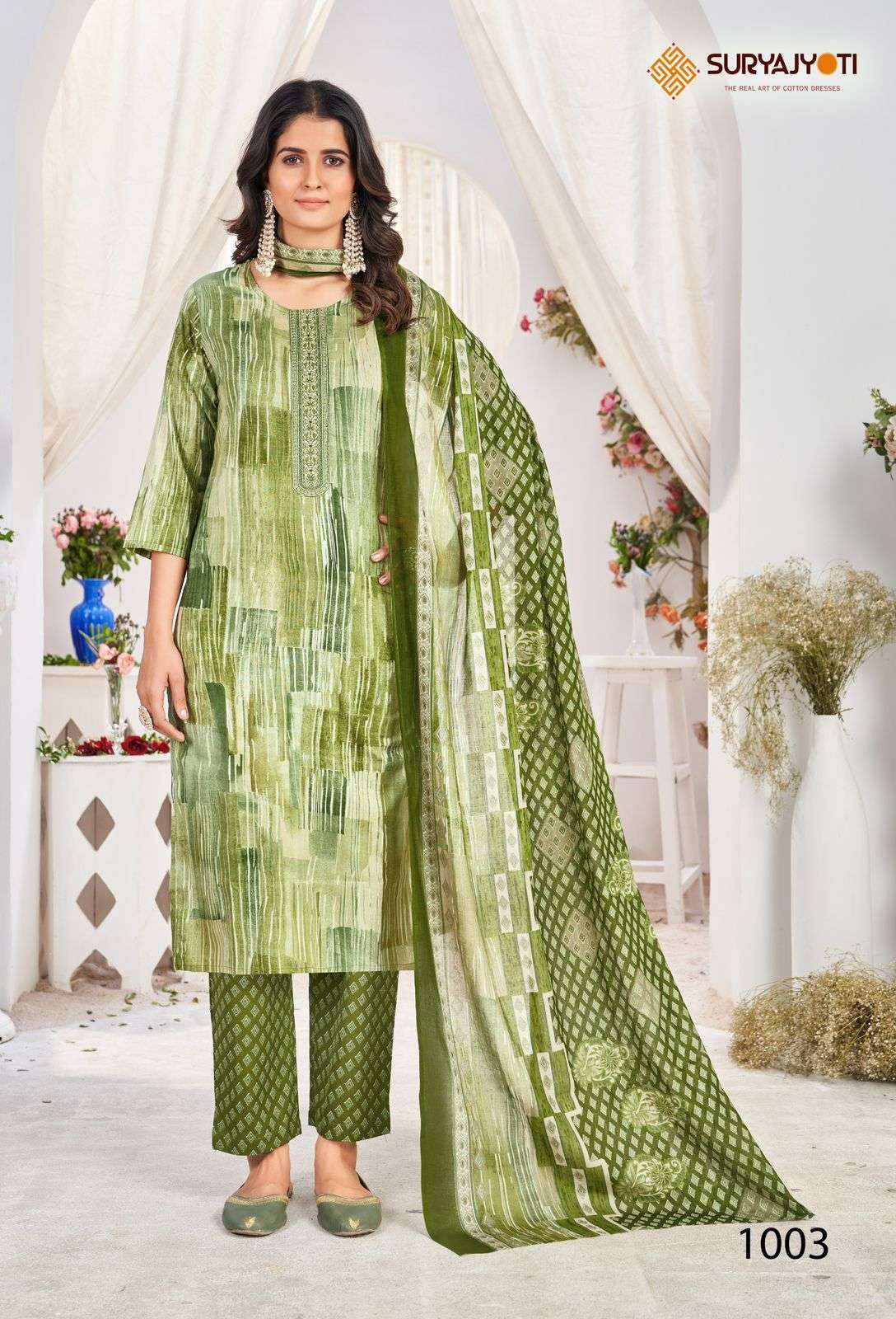 SURYAJYOTI NIKHAAR VOL 10 COTTON READY MADE SUIT