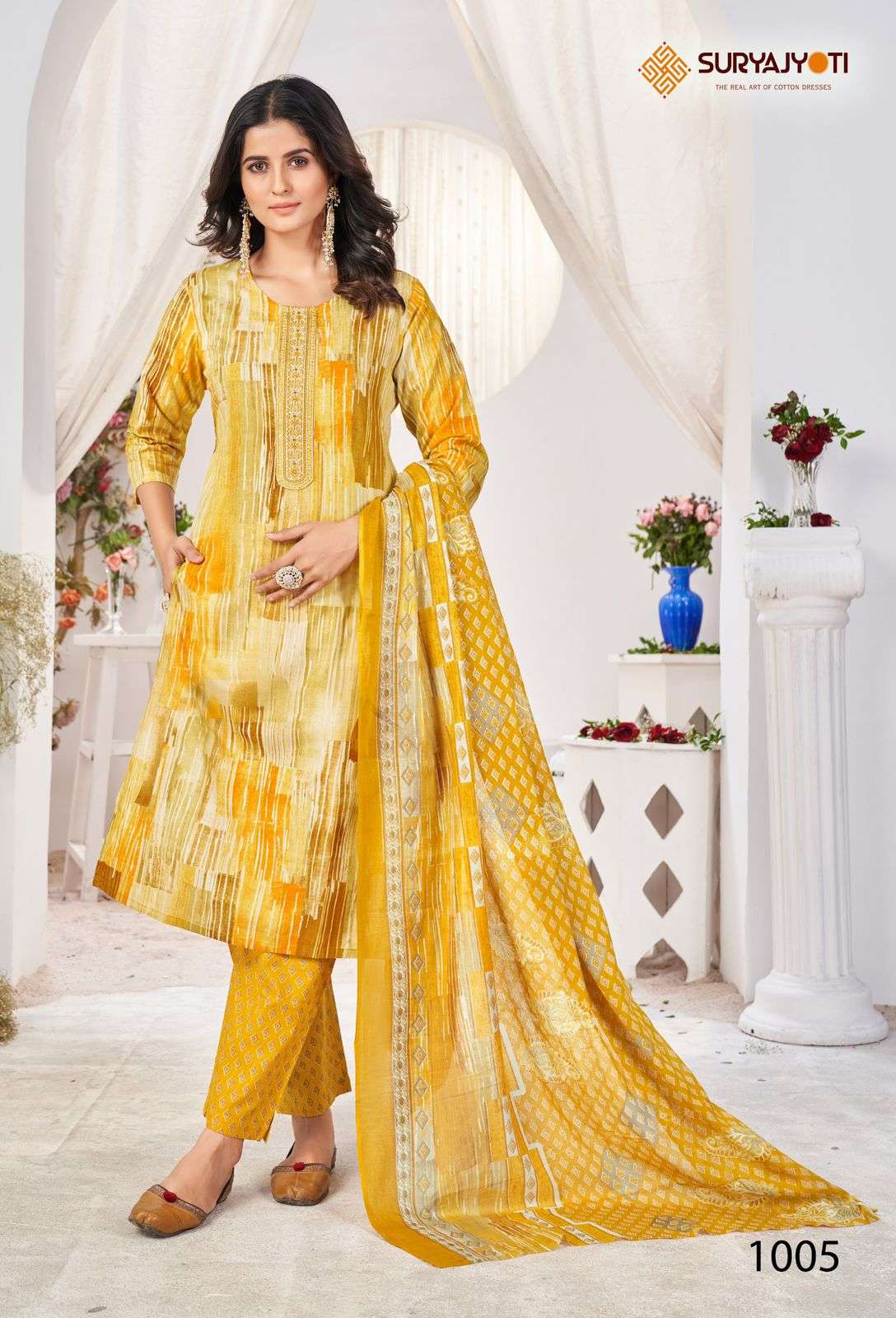 SURYAJYOTI NIKHAAR VOL 10 COTTON READY MADE SUIT