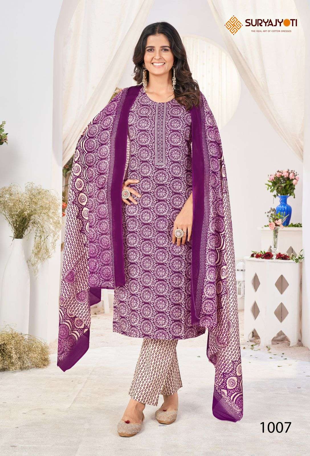 SURYAJYOTI NIKHAAR VOL 10 COTTON READY MADE SUIT