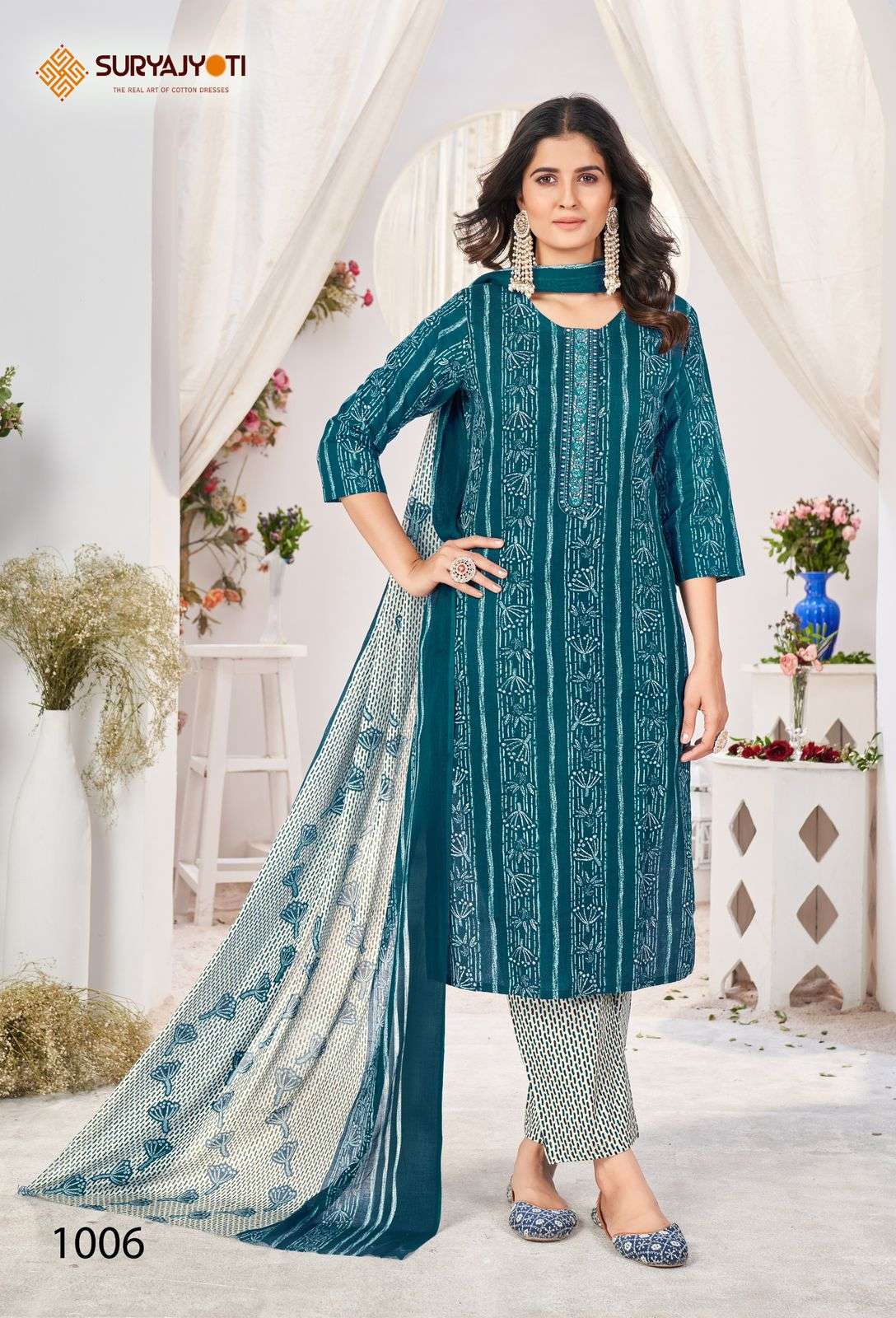 SURYAJYOTI NIKHAAR VOL 10 COTTON READY MADE SUIT