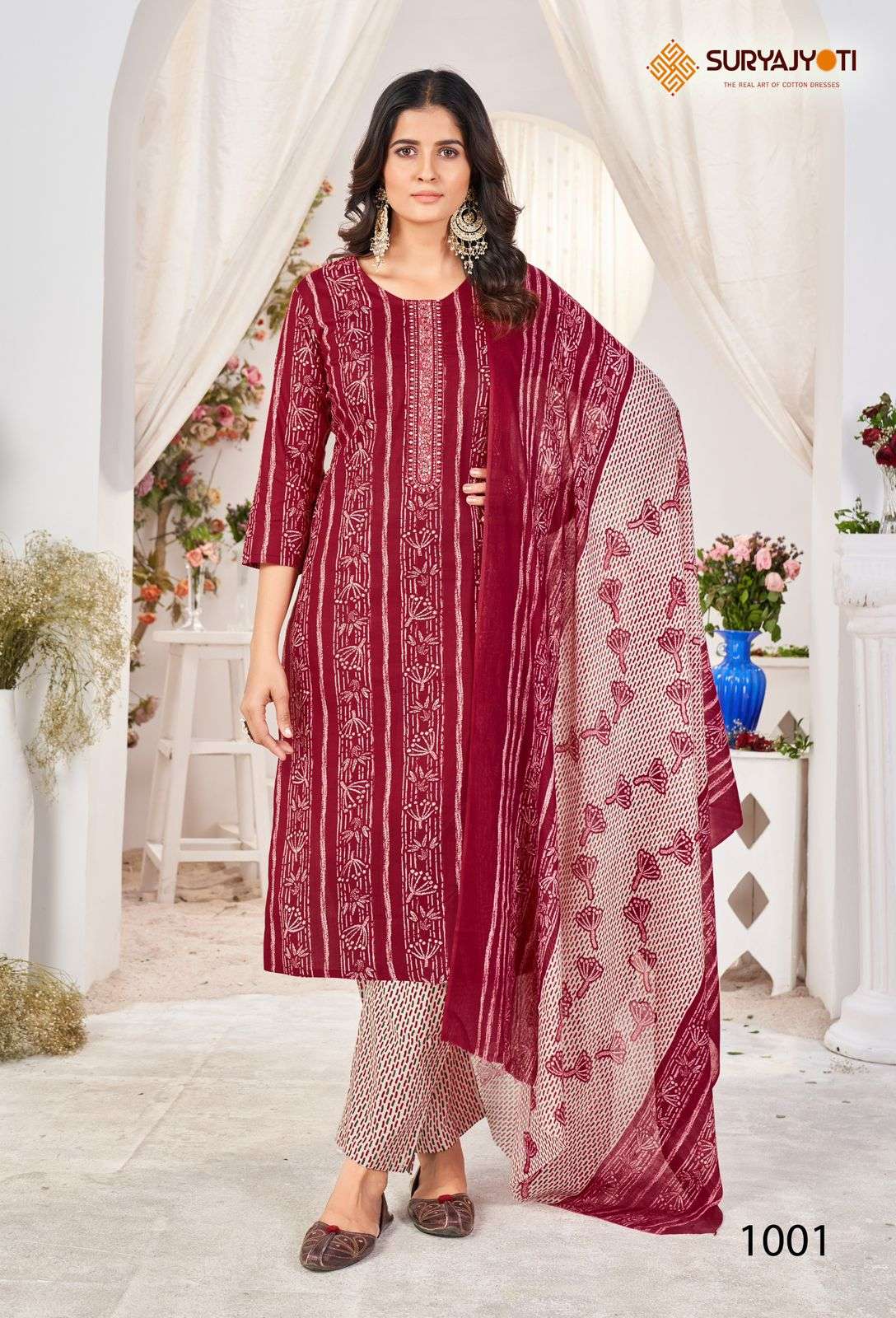 SURYAJYOTI NIKHAAR VOL 10 COTTON READY MADE SUIT