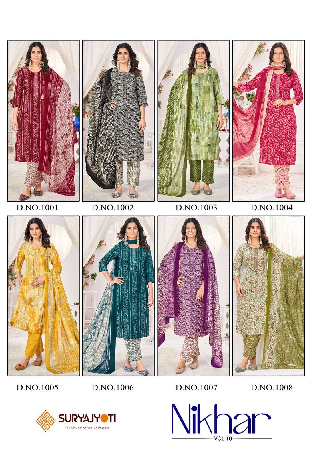 SURYAJYOTI NIKHAAR VOL 10 COTTON READY MADE SUIT