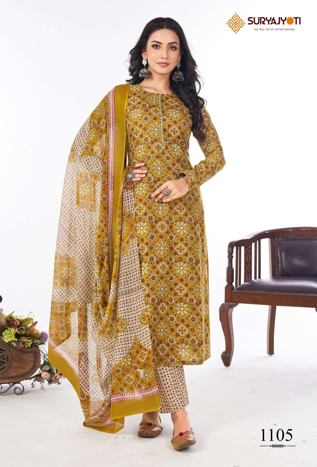 SURYAJYOTI PREYASI VOL 11 COTTON PRINT KURTI COMBO SET 