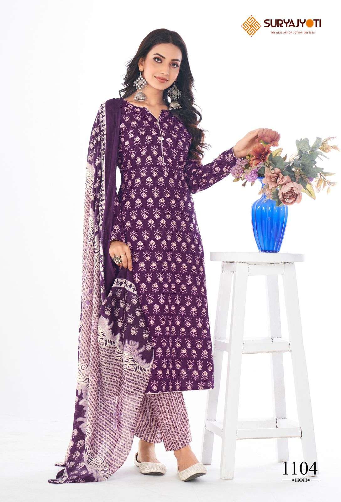 SURYAJYOTI PREYASI VOL 11 COTTON PRINT KURTI COMBO SET 
