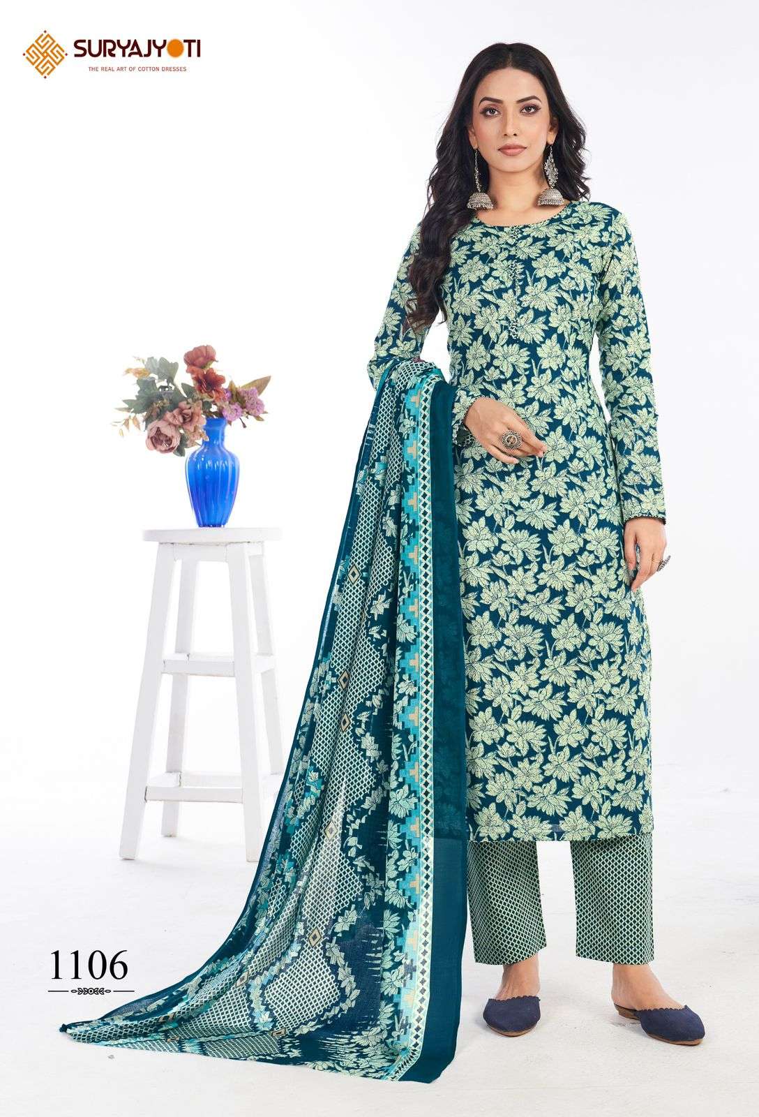 SURYAJYOTI PREYASI VOL 11 COTTON PRINT KURTI COMBO SET 