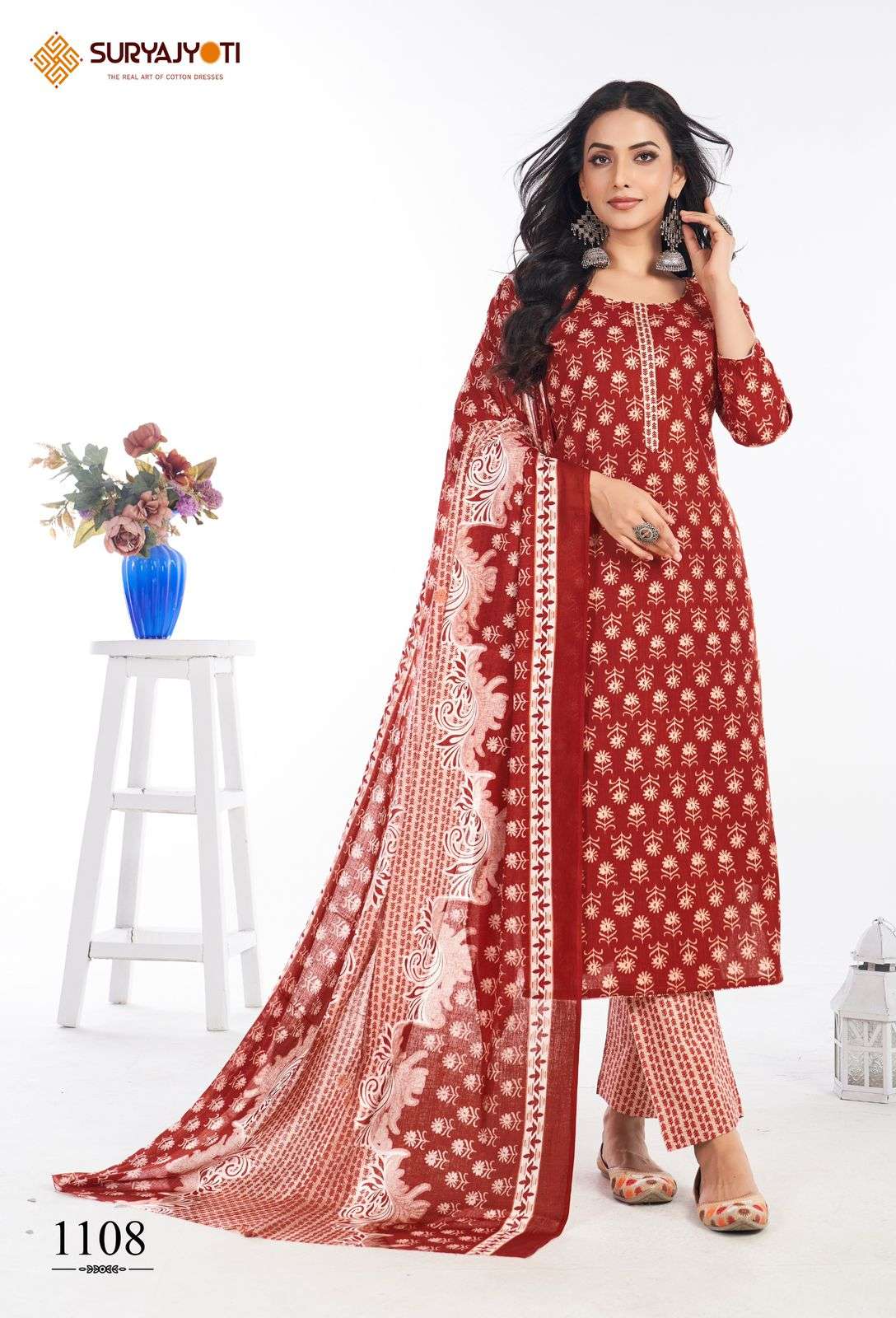 SURYAJYOTI PREYASI VOL 11 COTTON PRINT KURTI COMBO SET 
