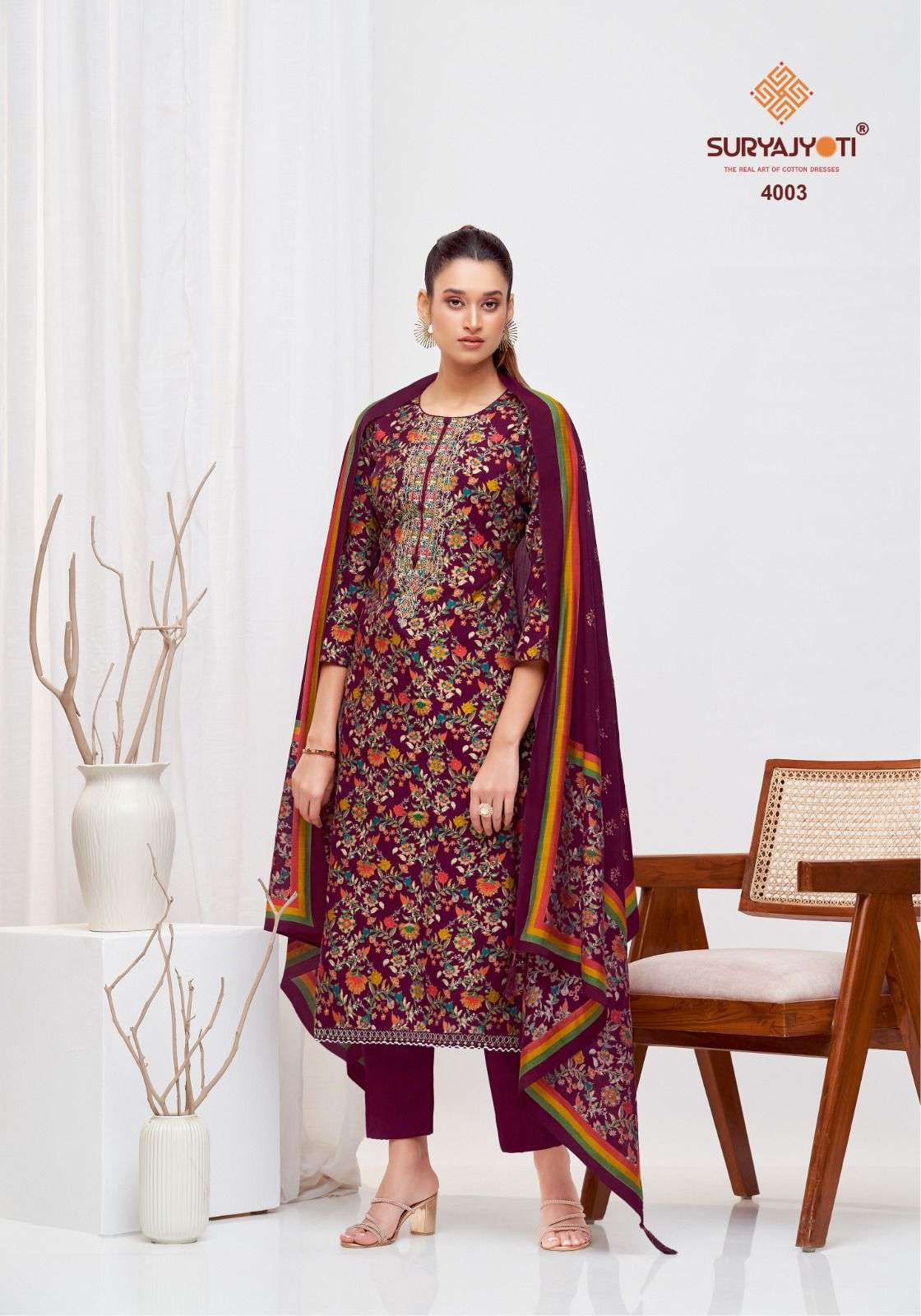 SURYAJYOTI PRIYANKA VOL 4 MODAL FOIL PRINTED SUIT