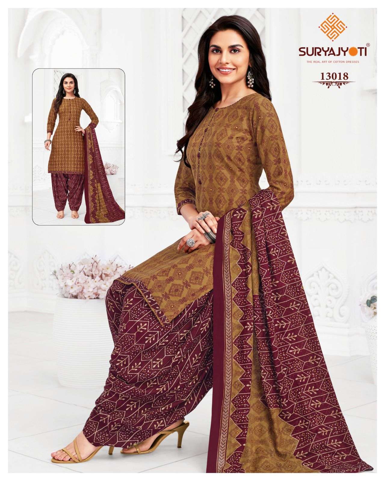 SURYAJYOTI TRENDY PATIYALA VOL 13 COTTON PRINTED SUIT