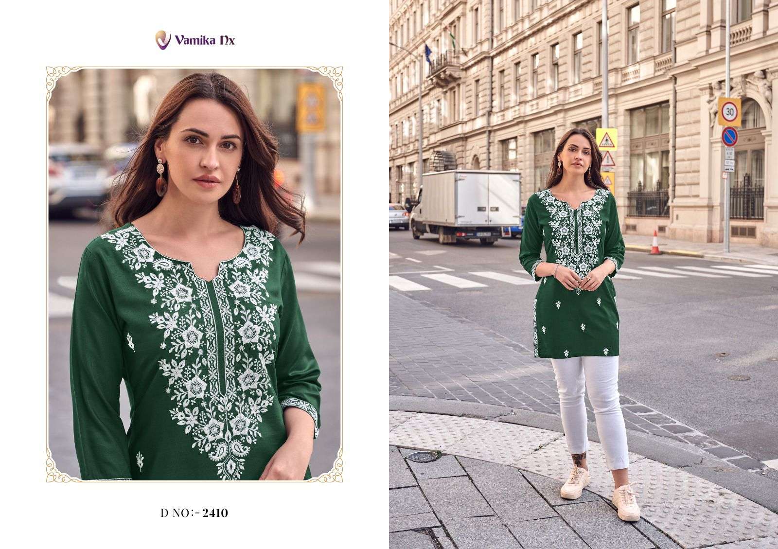 VAMIKA NX RUHANA VOL 2 LUCKNOWI WORK FANCY LADIES KURTI 