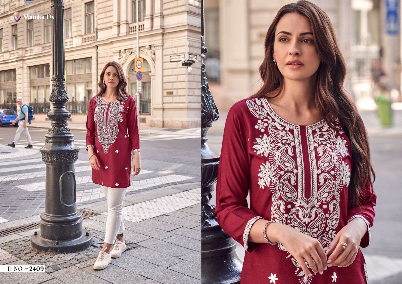 VAMIKA NX RUHANA VOL 2 LUCKNOWI WORK FANCY LADIES KURTI 