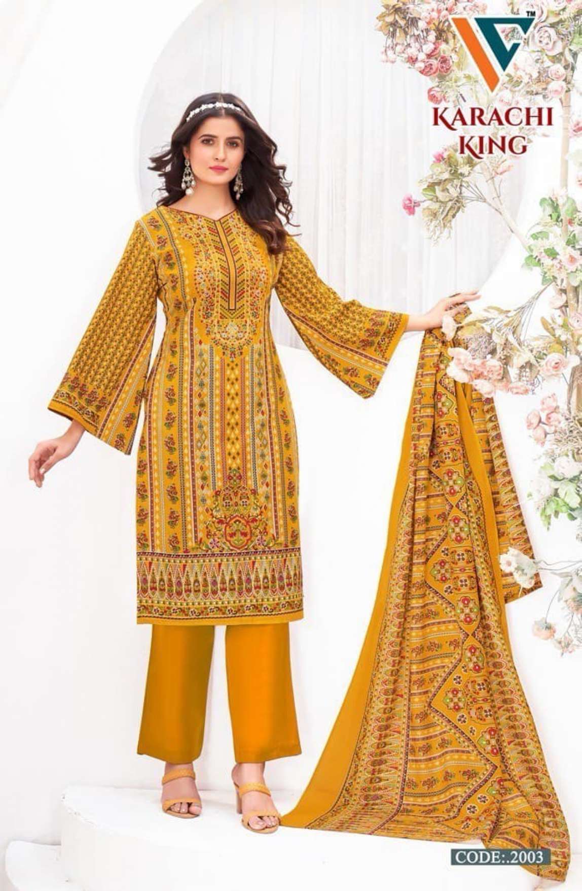 VANDANA‎‎‎‎ CREATION KARACHI‎ KING‎‎ VOL 2 COTTON DIGITAL PRINTS SALWAR SUIT