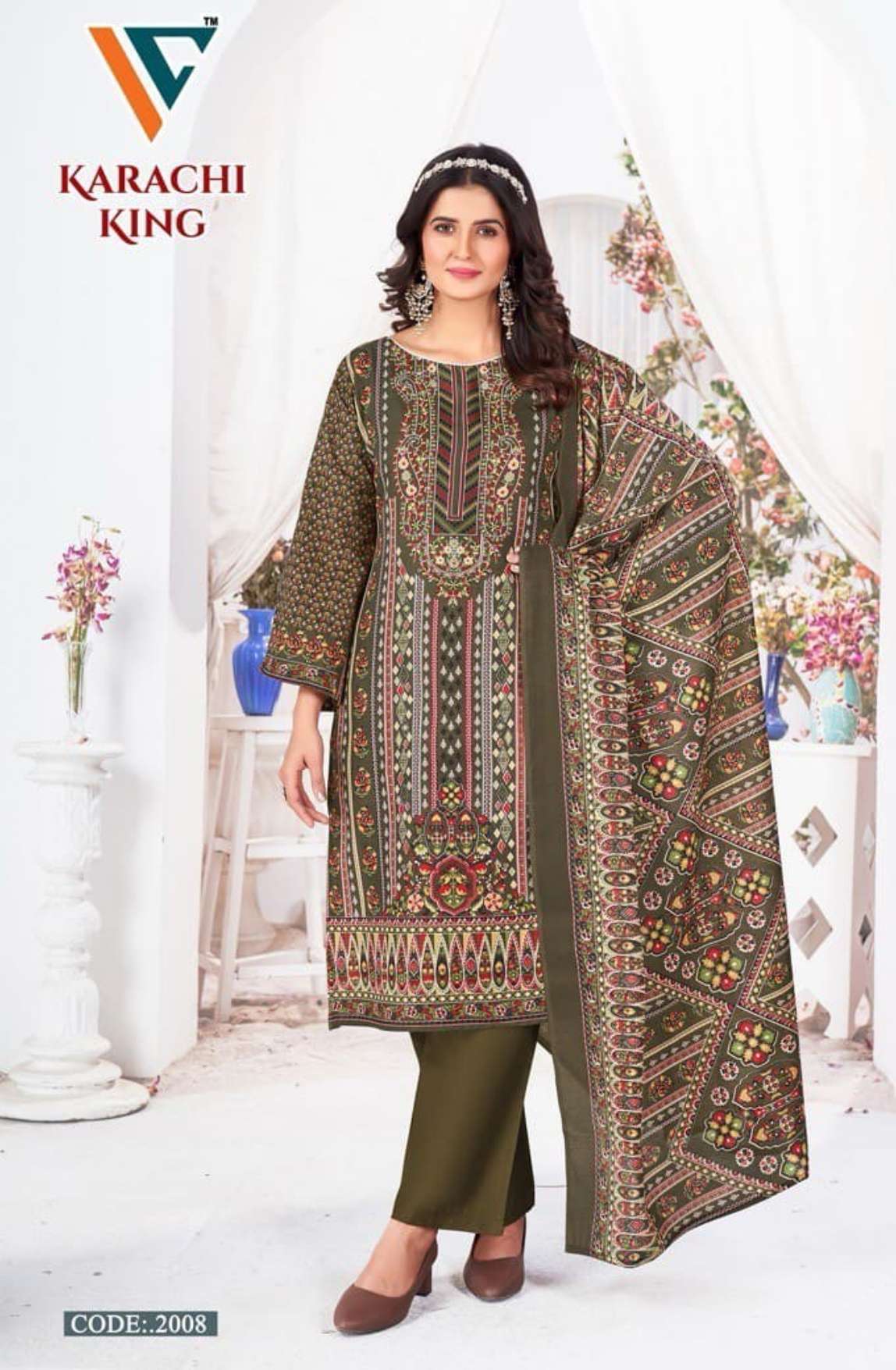VANDANA‎‎‎‎ CREATION KARACHI‎ KING‎‎ VOL 2 COTTON DIGITAL PRINTS SALWAR SUIT