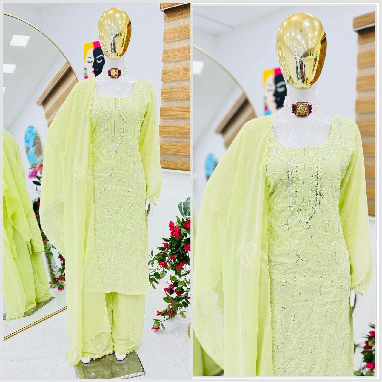  ZD 10103 FANCY SOBER EMBRIOIDERY WORK READY MADE SUIT