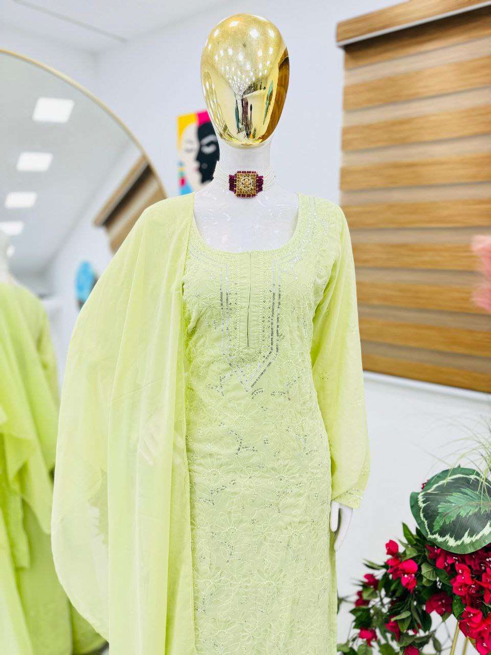  ZD 10103 FANCY SOBER EMBRIOIDERY WORK READY MADE SUIT
