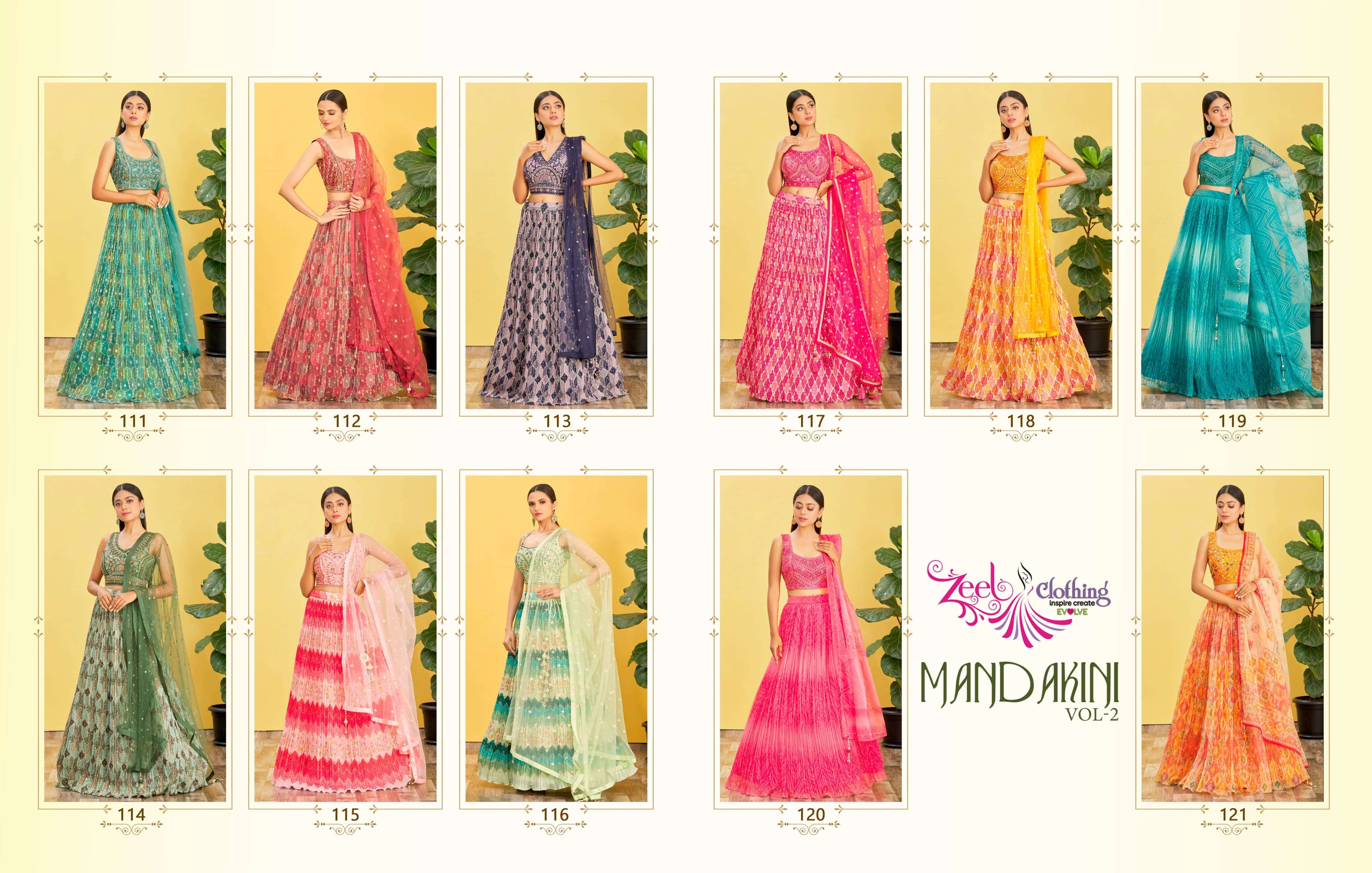 ZEEL CLOTHING MANDAKINI VOL 2 HEAVY DESIGNER LEHENGA CHOLI