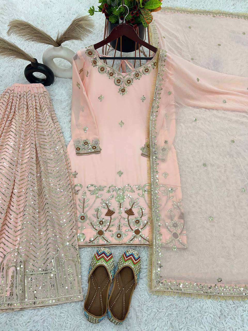 ZSR 3081 HEAVY DESIGNER SHARARA SUIT