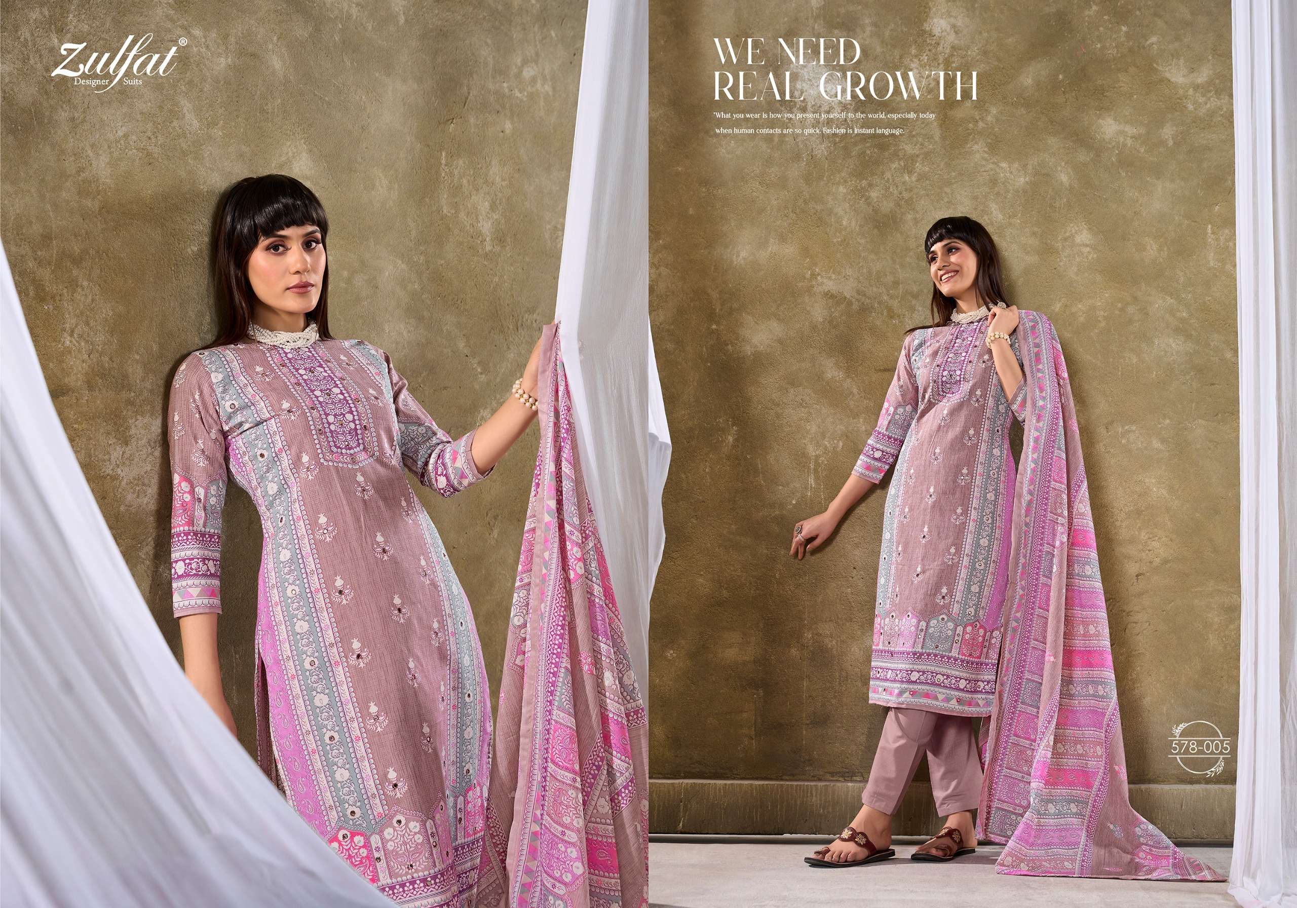 ZULFAT DESIGNER SUITS SUMMER SWAG VOL 3 COTTON DESIGNER PRINT SUIT