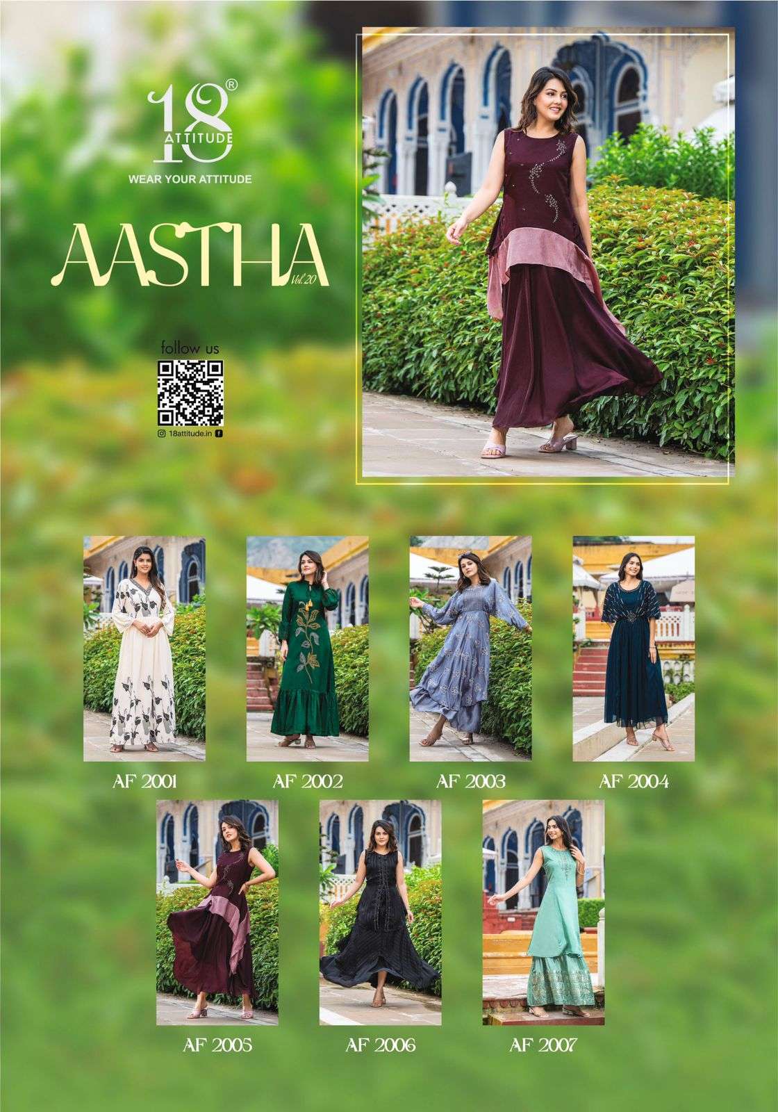 18 ATTITUDE AASTHA VOL 20 FANCY PRETTY LOOK DESIGNER GOWN