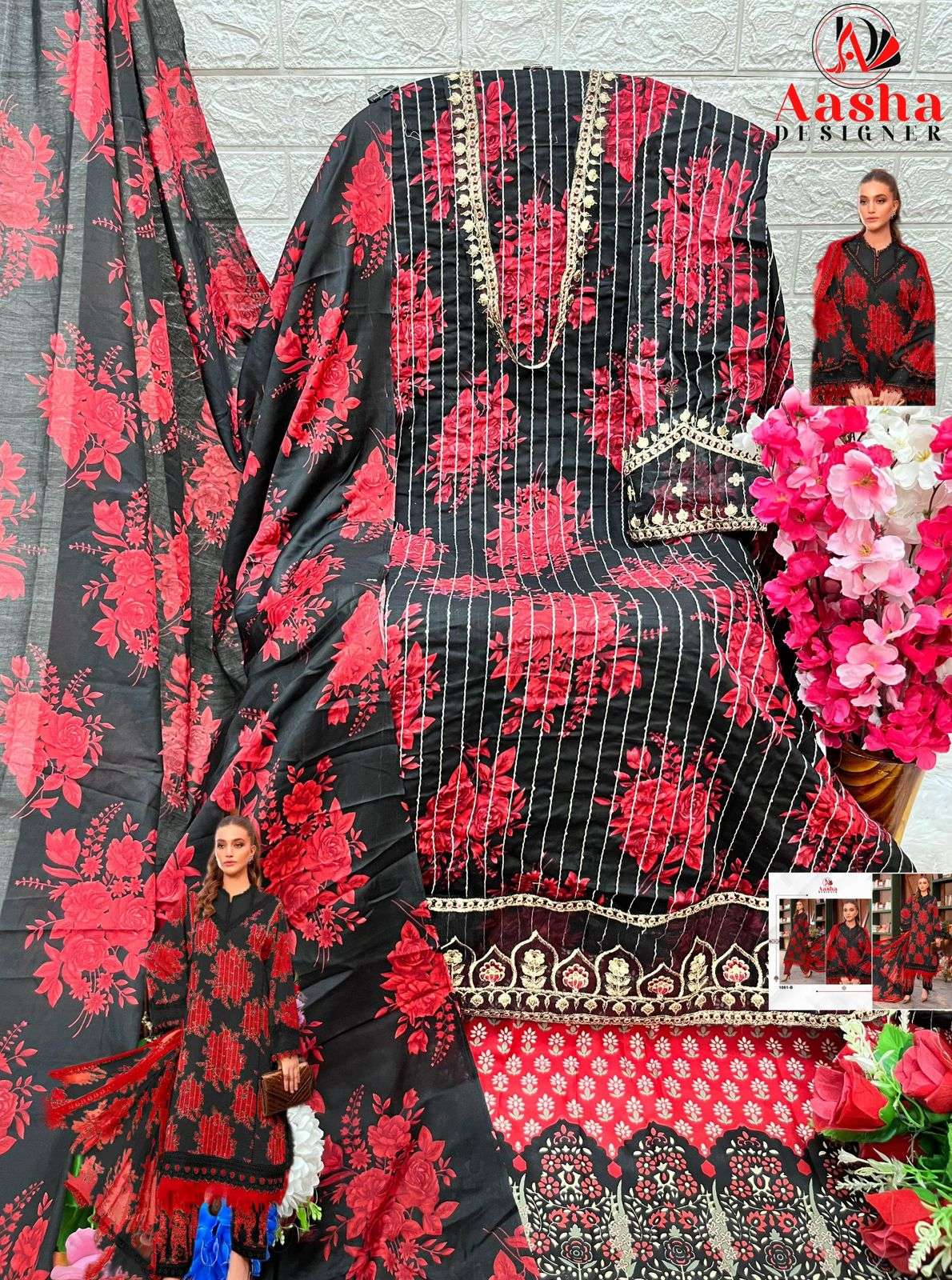 AASHA DESIGNER M PRINT VOL 11 COTTON SALWAR KAMEEZ 