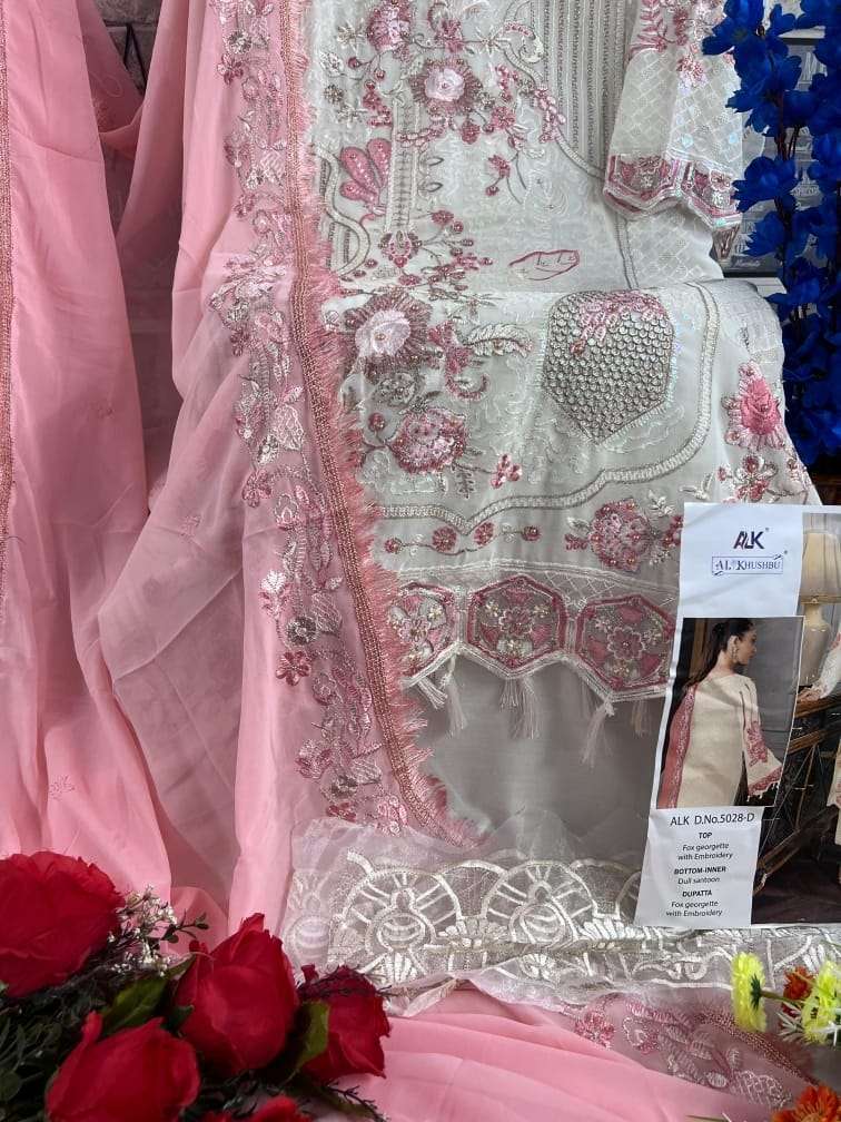 AL KHUSHBU AADAB-VOL-2 DESIGN NO-5028-A-B-C-D HITS COLORS HEAVY EMBROIDERED PAKISTANI SUIT
