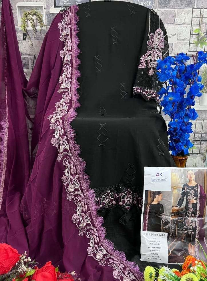 AL KHUSHBU AADAB-VOL-2 DESIGN NO-5028-A-B-C-D HITS COLORS HEAVY EMBROIDERED PAKISTANI SUIT