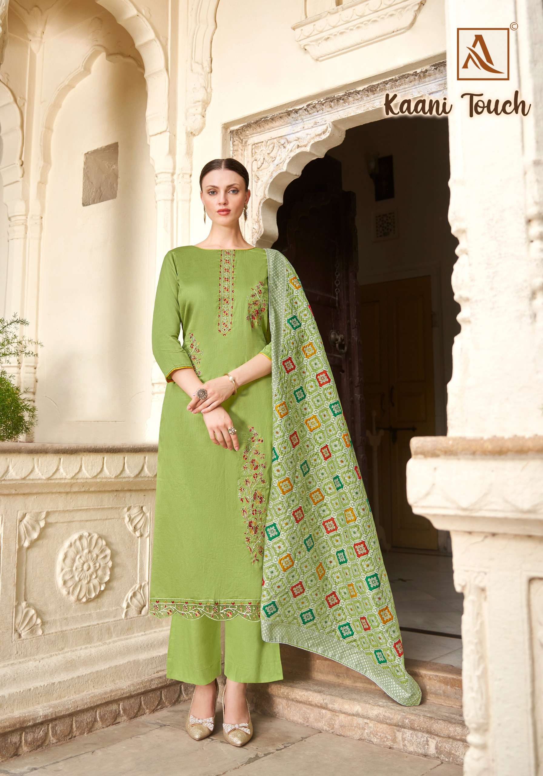 ALOK SUITS KAANI TOUCH JAM COTTON FANCY WORK SUIT