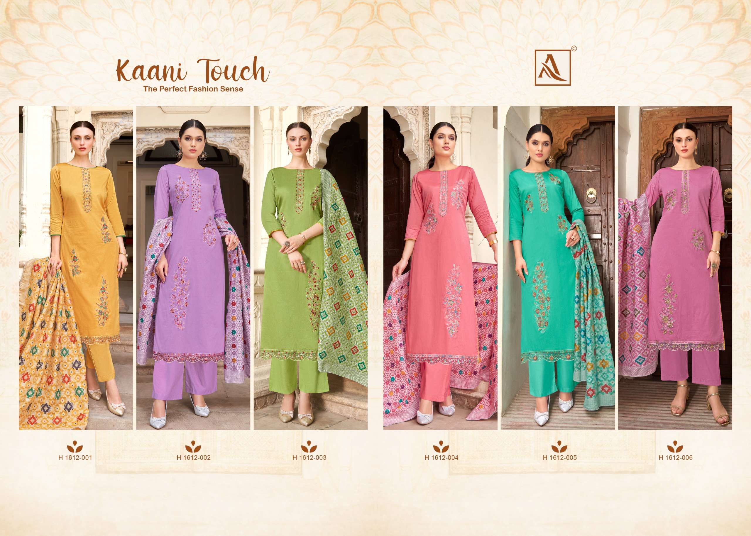 ALOK SUITS KAANI TOUCH JAM COTTON FANCY WORK SUIT