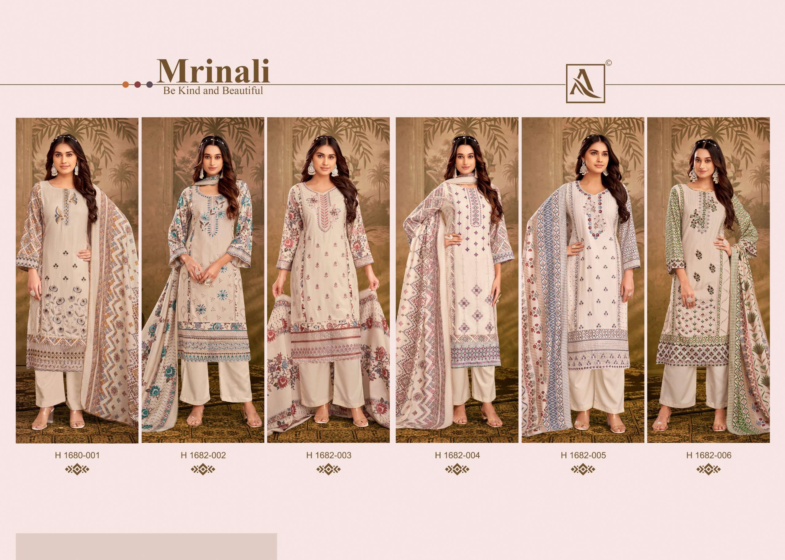ALOK SUITS MRINALI VISCOSE FANCY EMBROIDERY WORK SUIT