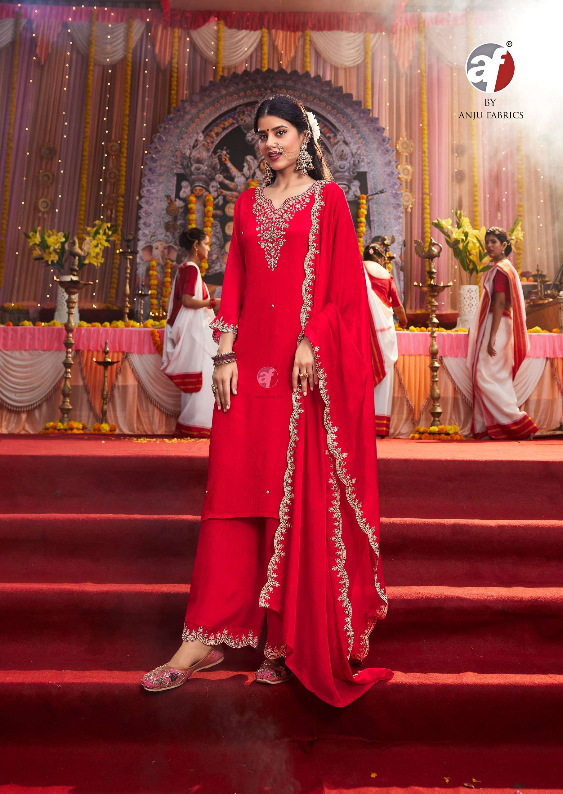 ANJU FABRICS SAHIBA VOL 6 FANCY DESIGNER LADIES SUIT