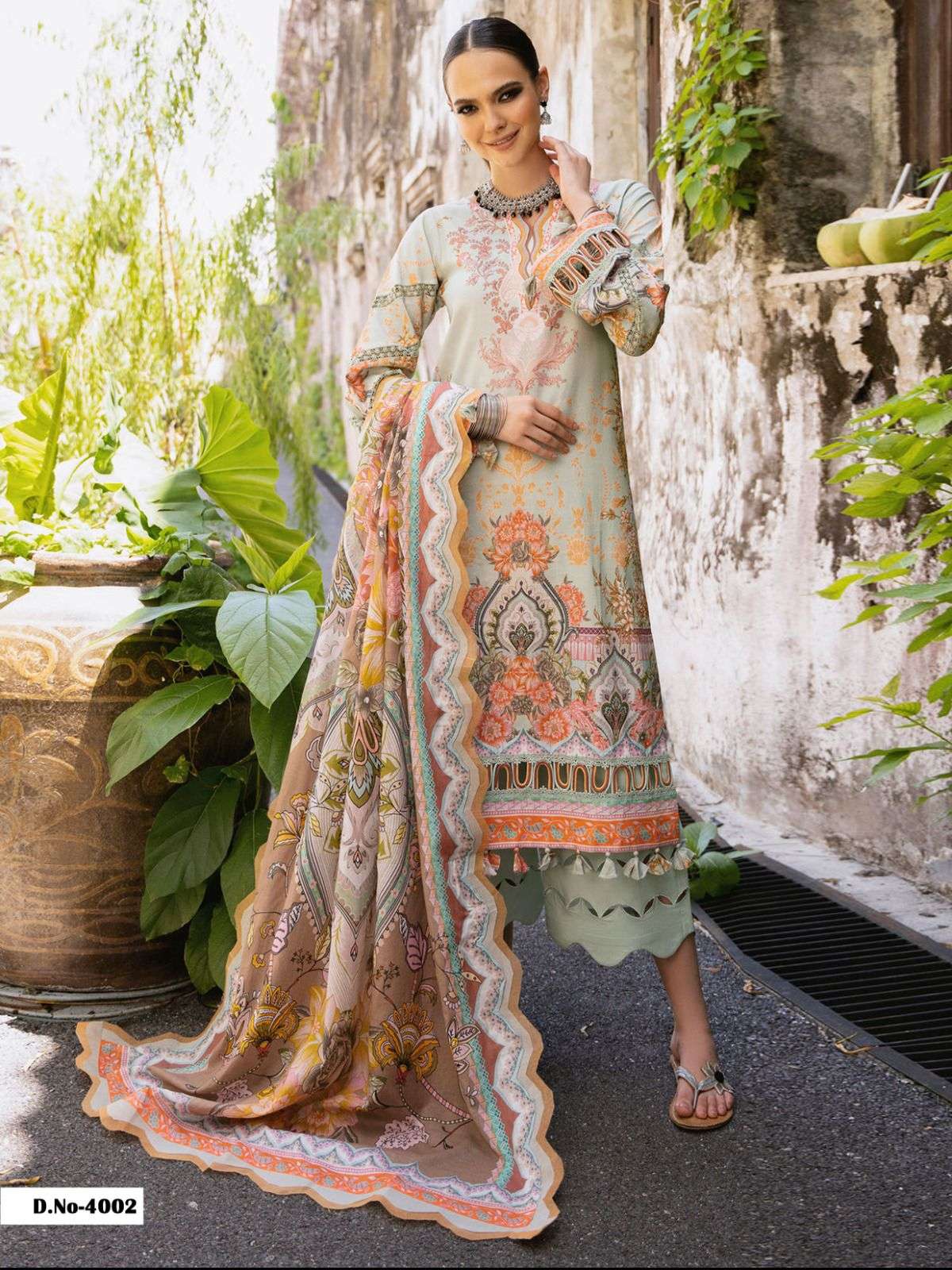 ASIFA NABEEL LUXURY COTTON COLLECTION VOL 4 COTTON DIGITAL PRINT SUIT