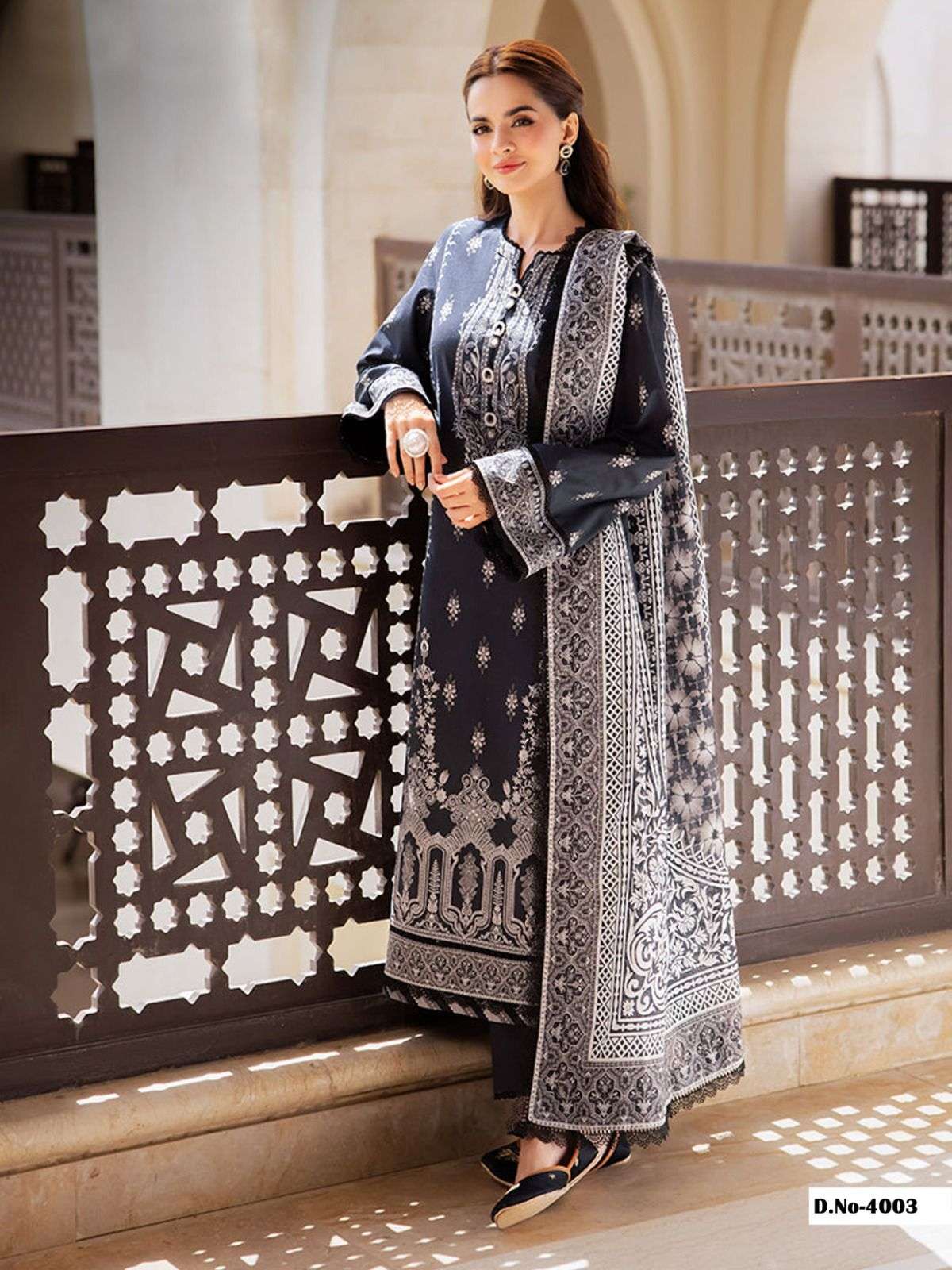 ASIFA NABEEL LUXURY COTTON COLLECTION VOL 4 COTTON DIGITAL PRINT SUIT