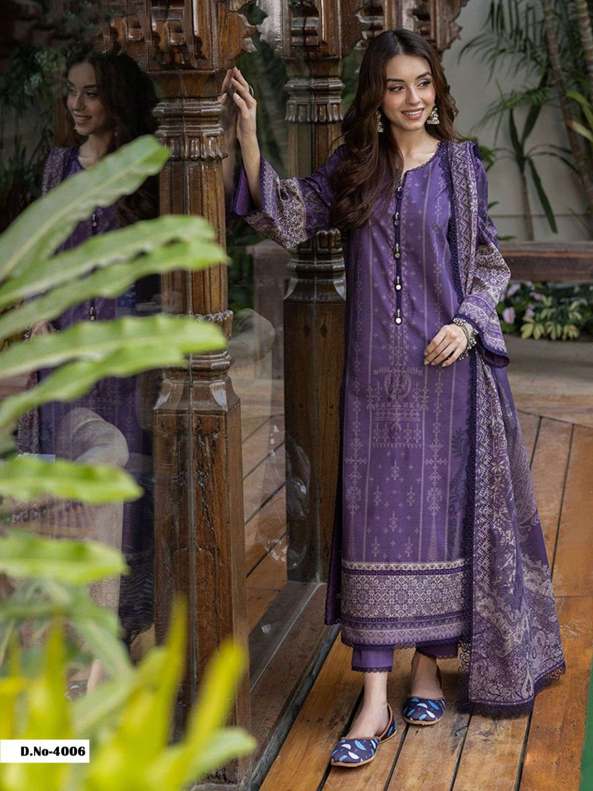 ASIFA NABEEL LUXURY COTTON COLLECTION VOL 4 COTTON DIGITAL PRINT SUIT