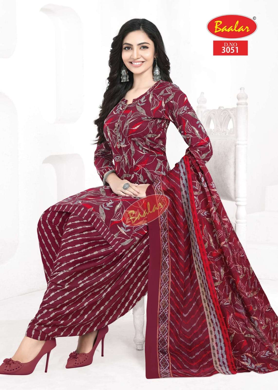 BAALAR ZAARA VOL 30 COTTON PRINTED PATIYALA SALWAR SUIT