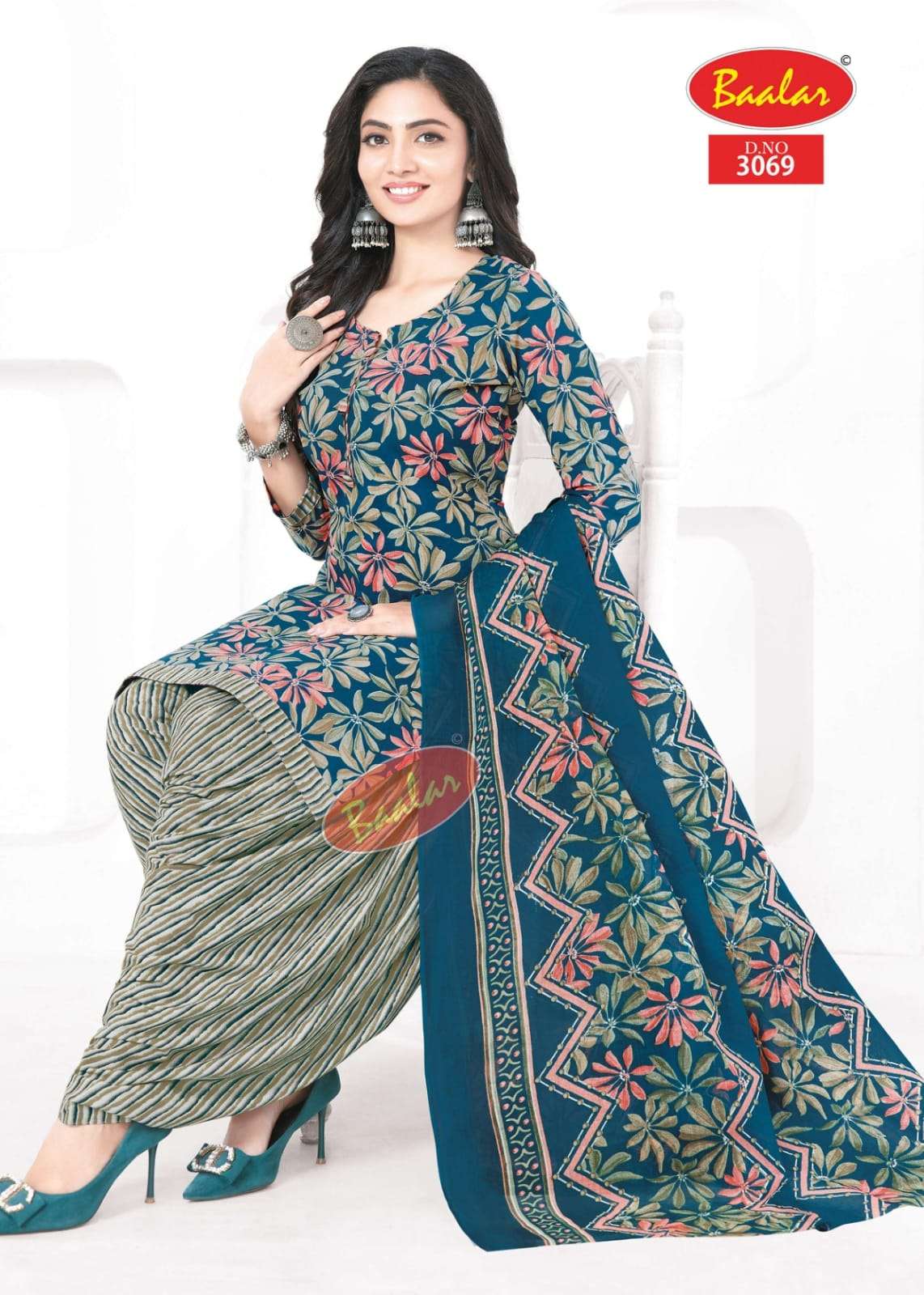 BAALAR ZAARA VOL 30 COTTON PRINTED PATIYALA SALWAR SUIT