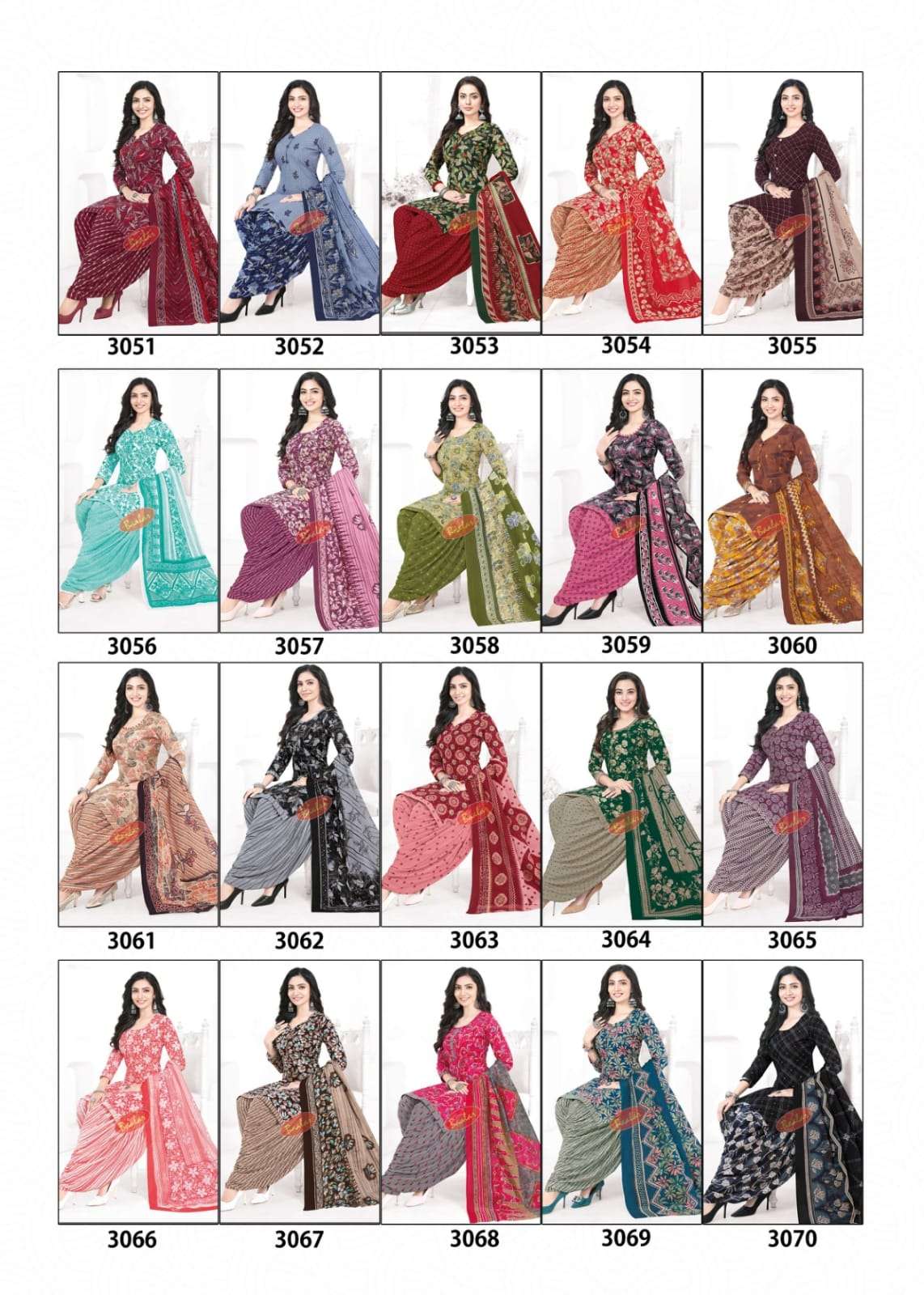 BAALAR ZAARA VOL 30 COTTON PRINTED PATIYALA SALWAR SUIT
