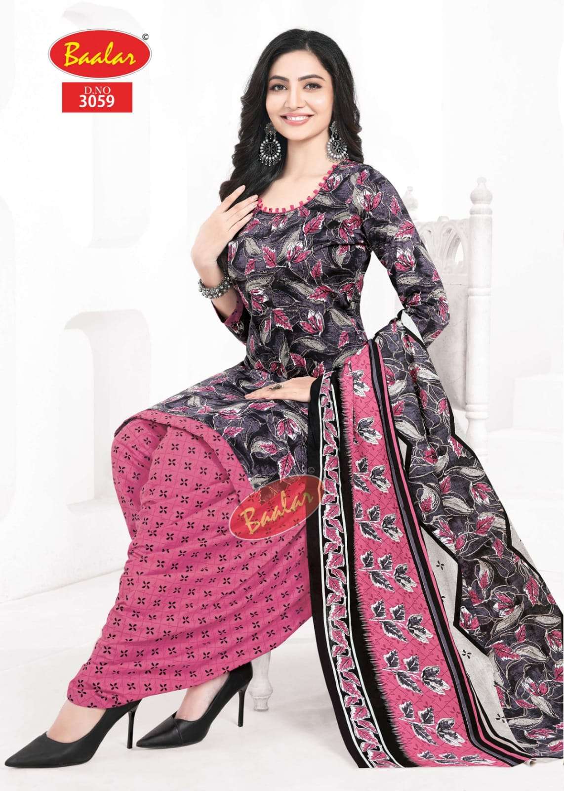 BAALAR ZAARA VOL 30 COTTON PRINTED PATIYALA SALWAR SUIT