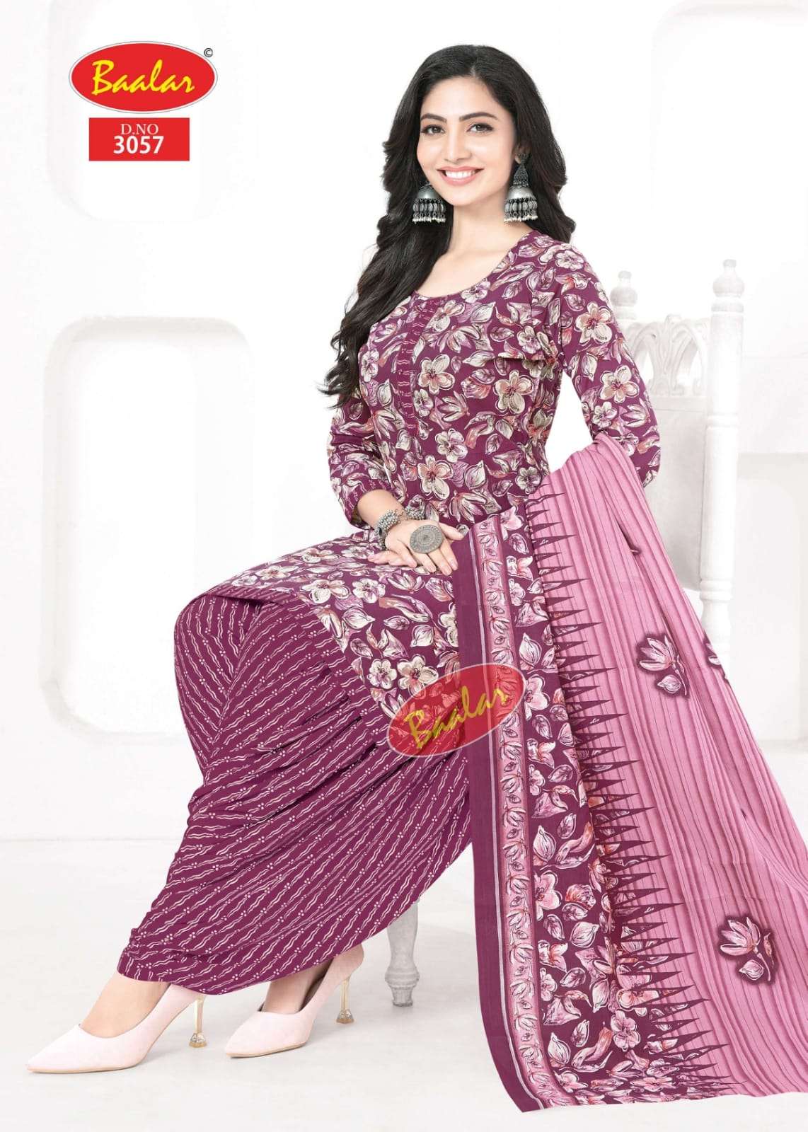 BAALAR ZAARA VOL 30 COTTON PRINTED PATIYALA SALWAR SUIT
