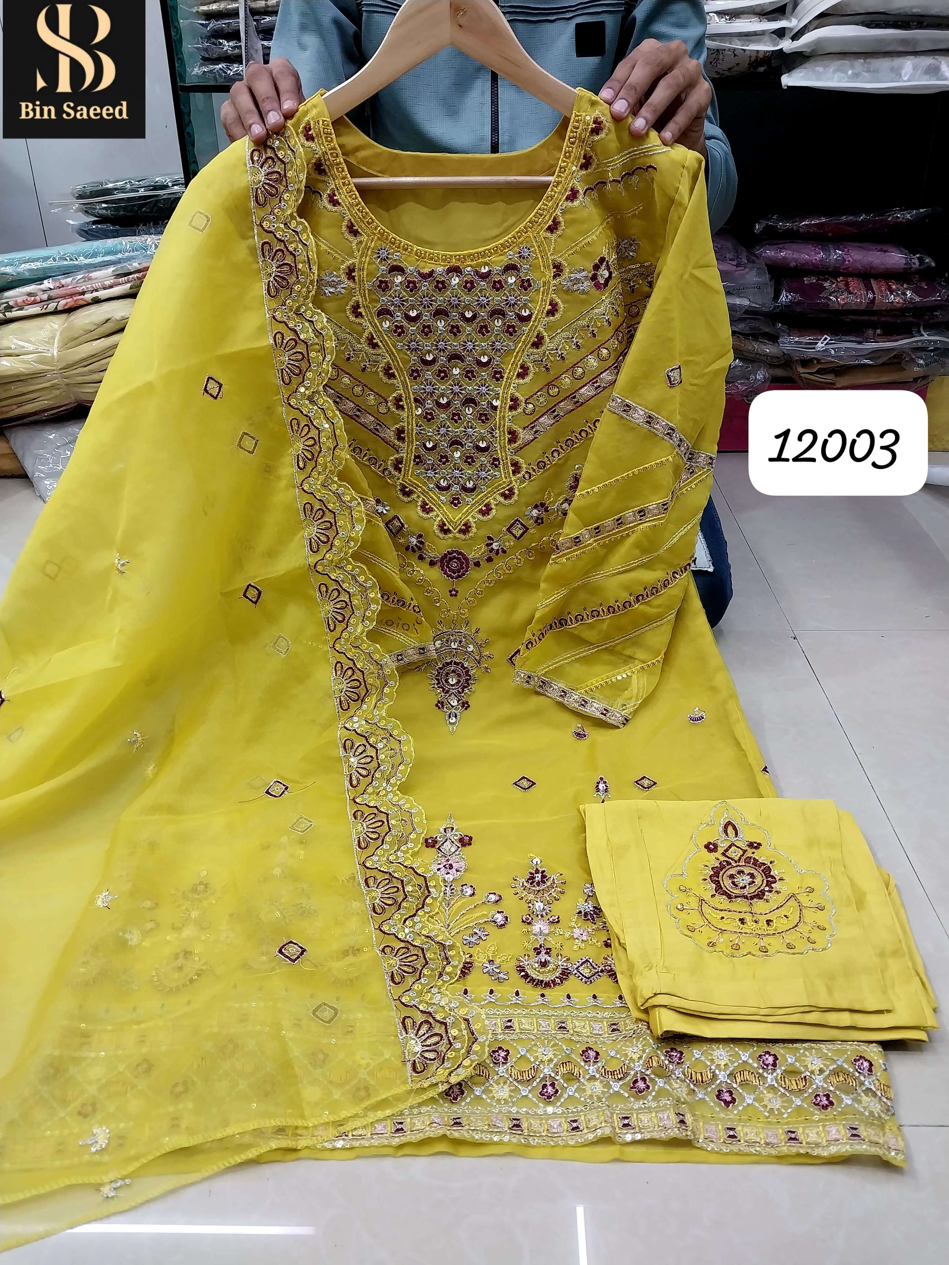 BIN SAEED READY MADE COLLECTION BEAUTIFUL DESIGNER PAKISTANI SUIT