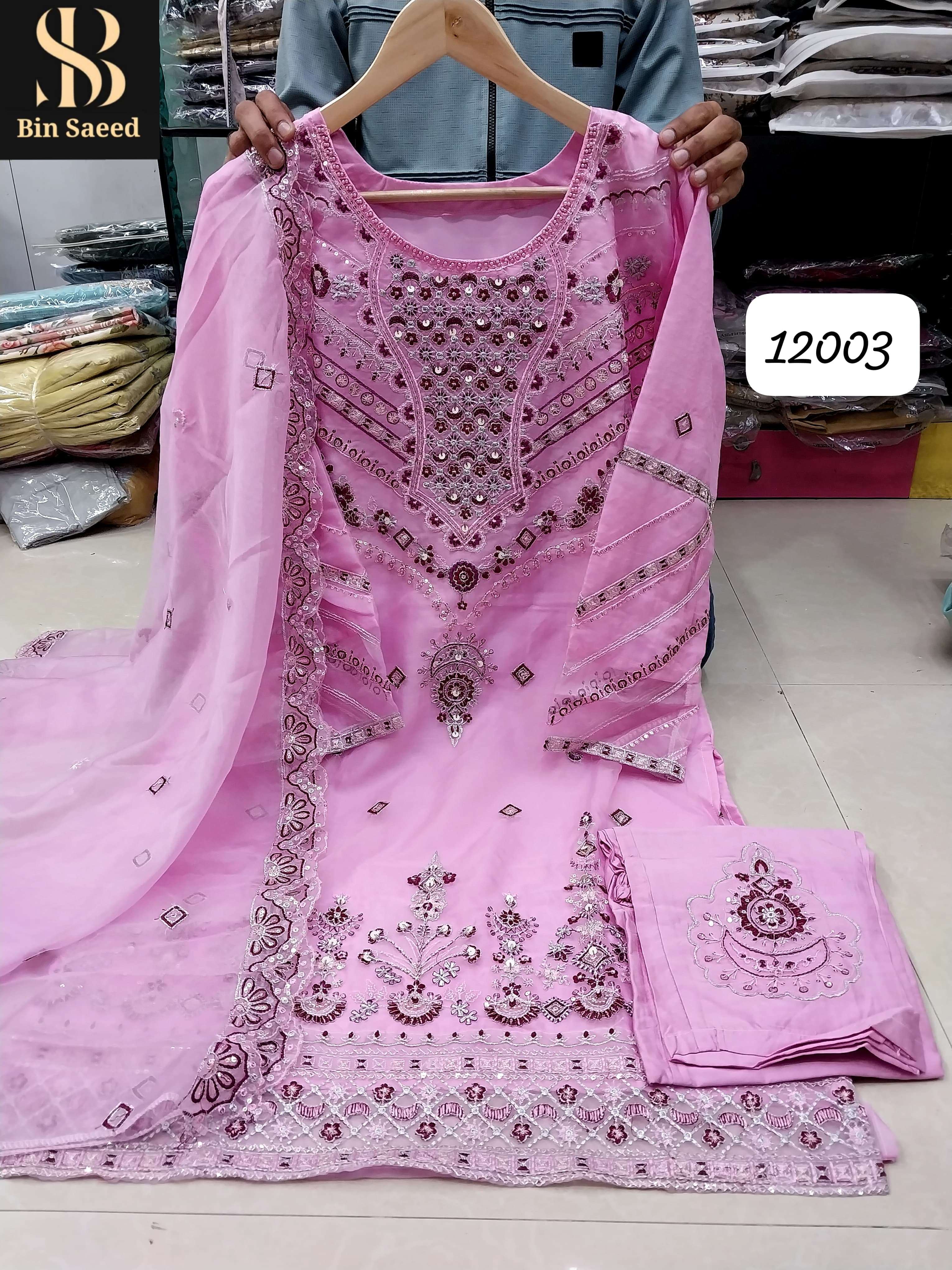 BIN SAEED READY MADE COLLECTION BEAUTIFUL DESIGNER PAKISTANI SUIT
