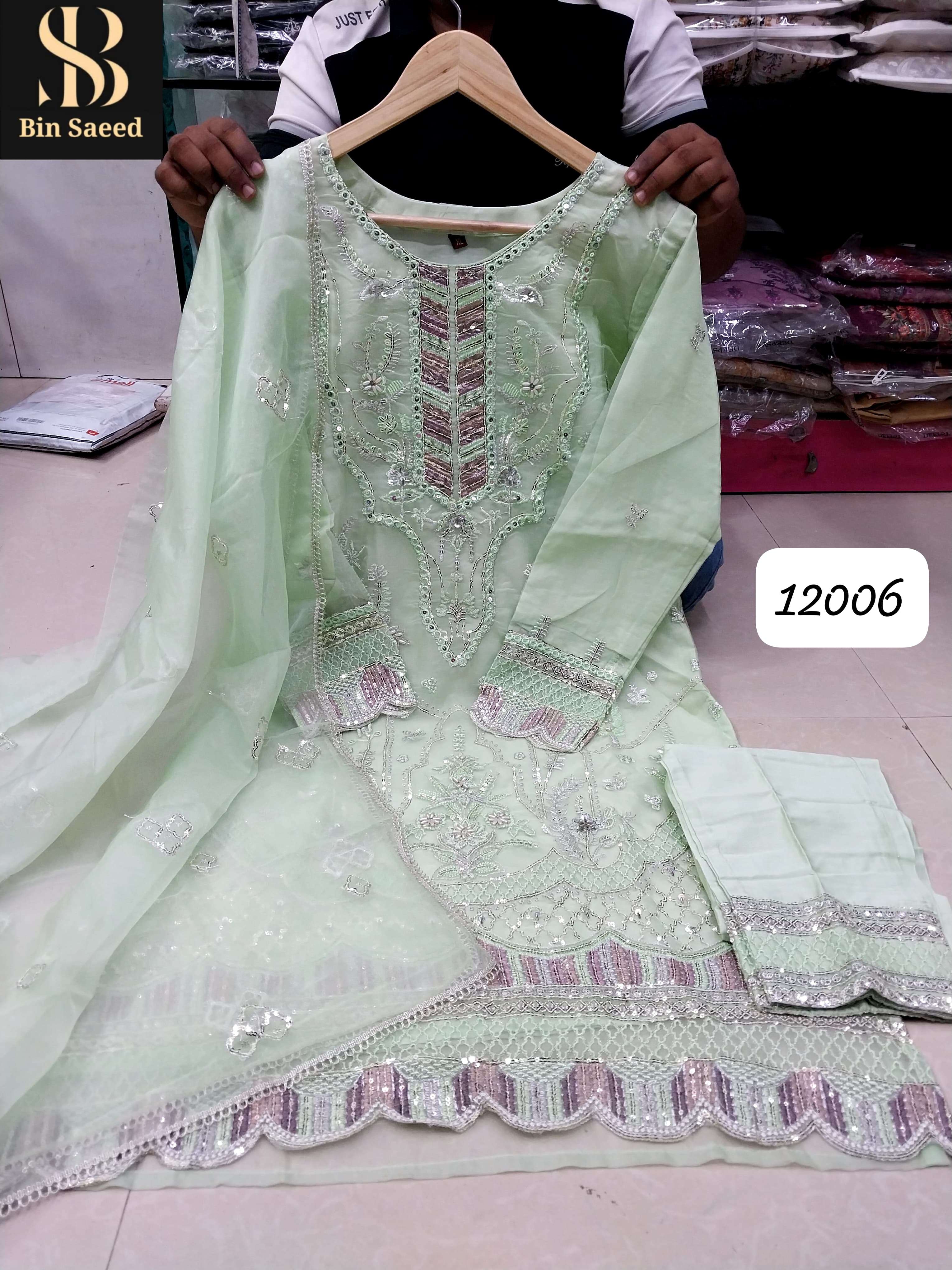BIN SAEED READY MADE COLLECTION BEAUTIFUL DESIGNER PAKISTANI SUIT