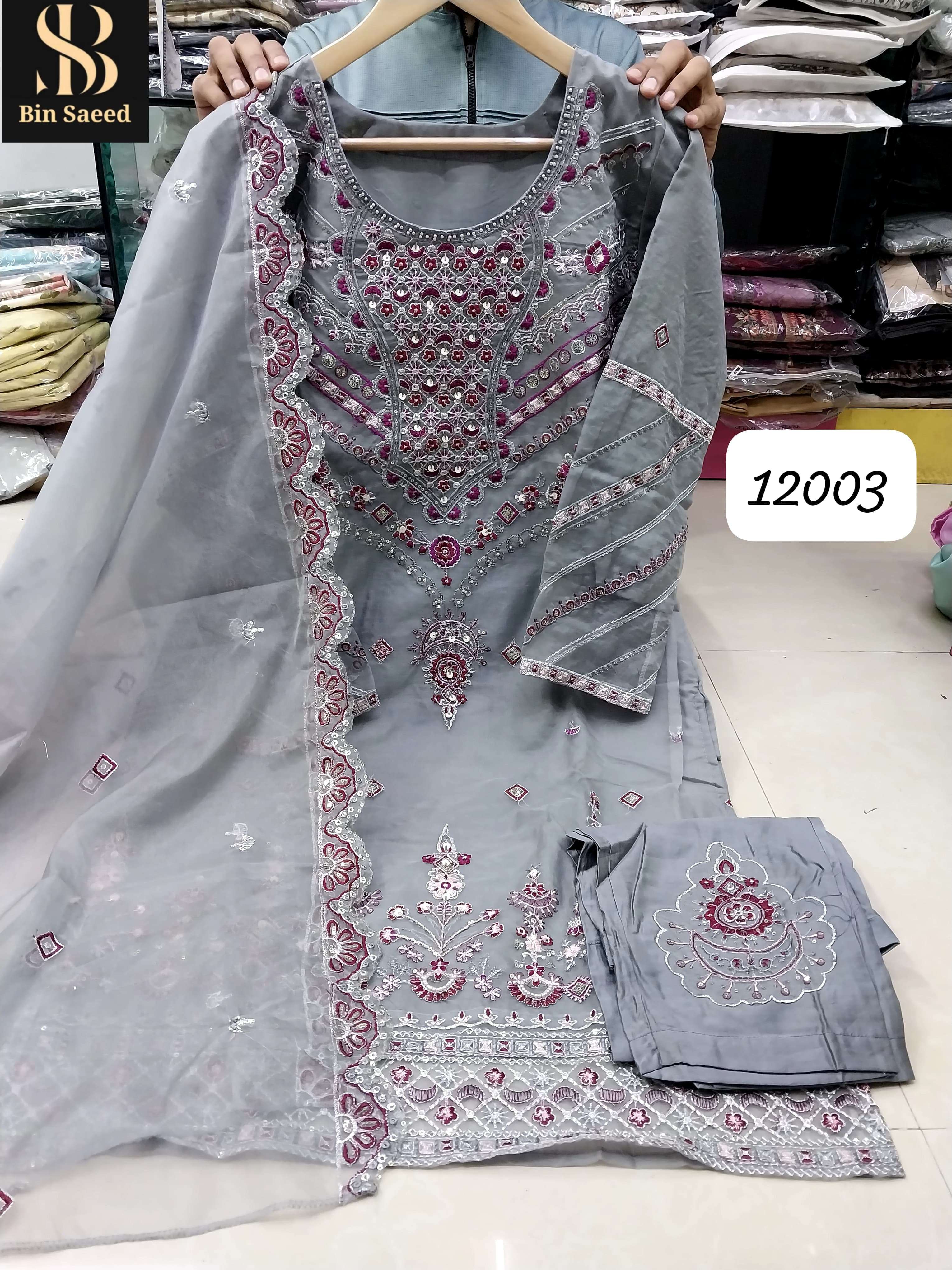 BIN SAEED READY MADE COLLECTION BEAUTIFUL DESIGNER PAKISTANI SUIT