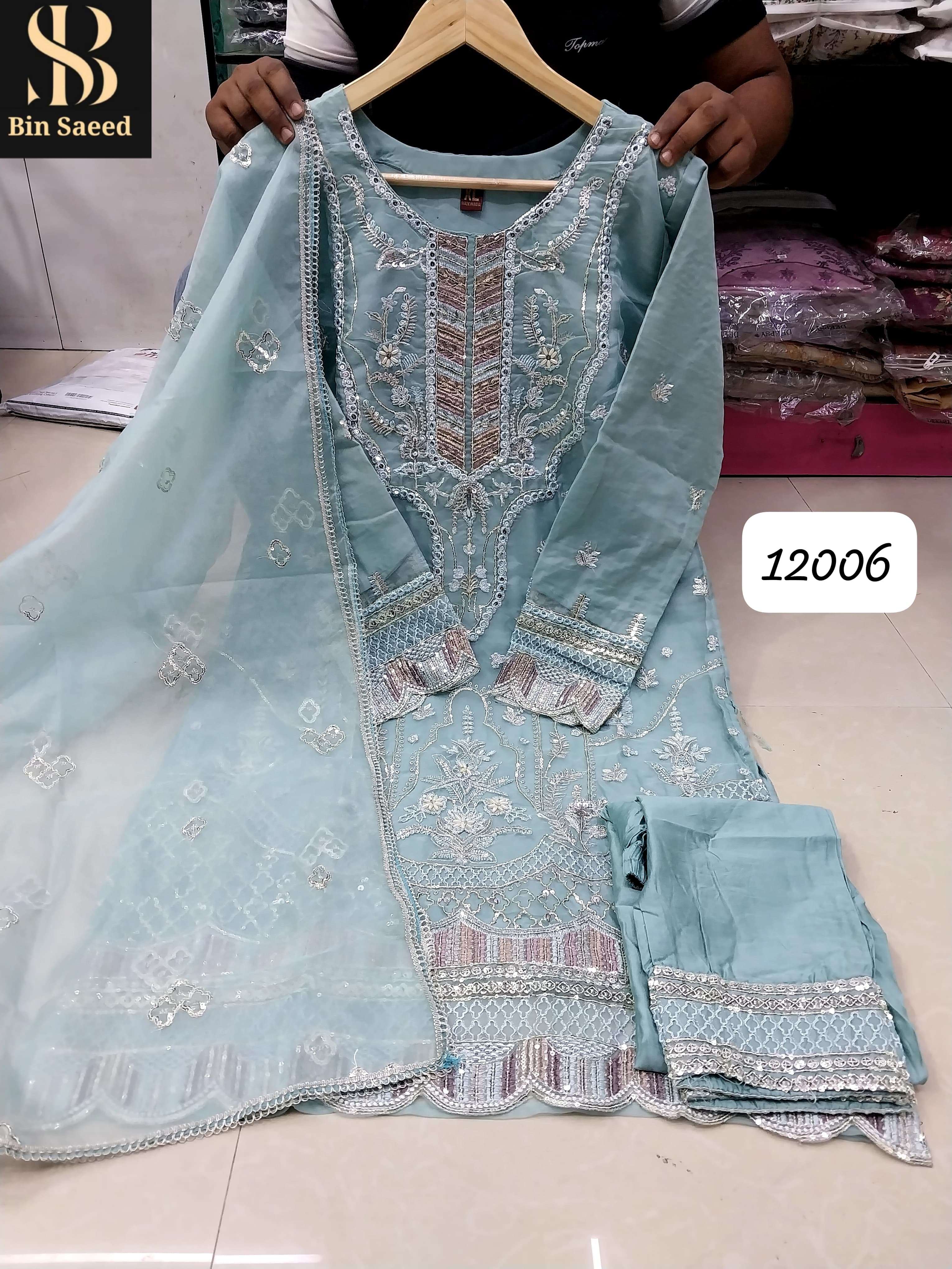 BIN SAEED READY MADE COLLECTION BEAUTIFUL DESIGNER PAKISTANI SUIT