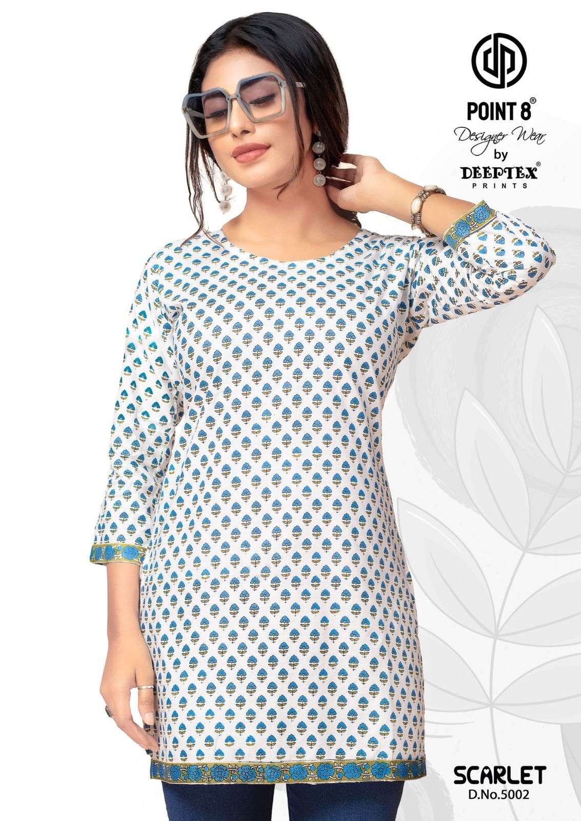 DEEPTEX PRINT SCARLET VOL 5 COTTON DAILY WEAR TOP