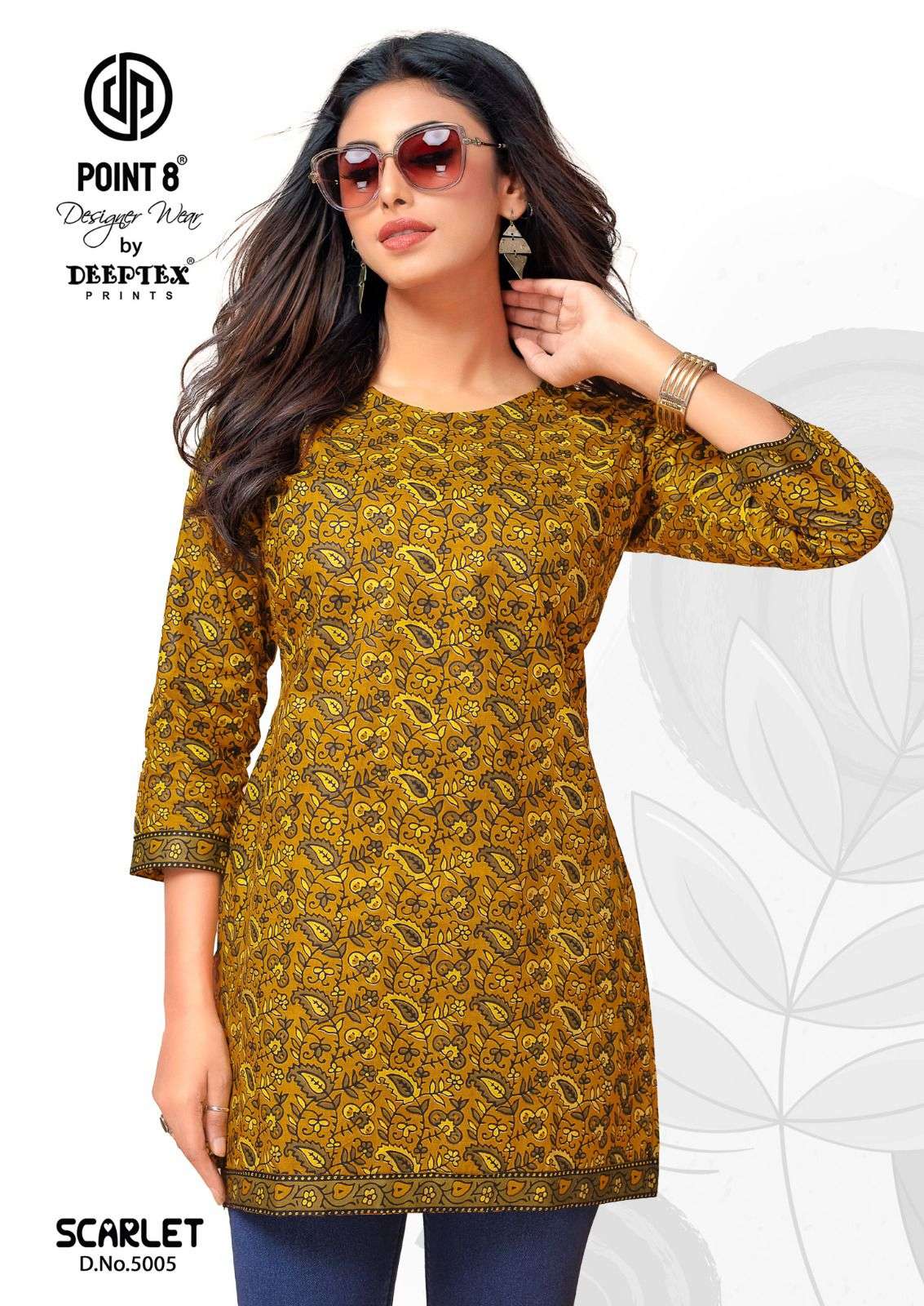 DEEPTEX PRINT SCARLET VOL 5 COTTON DAILY WEAR TOP