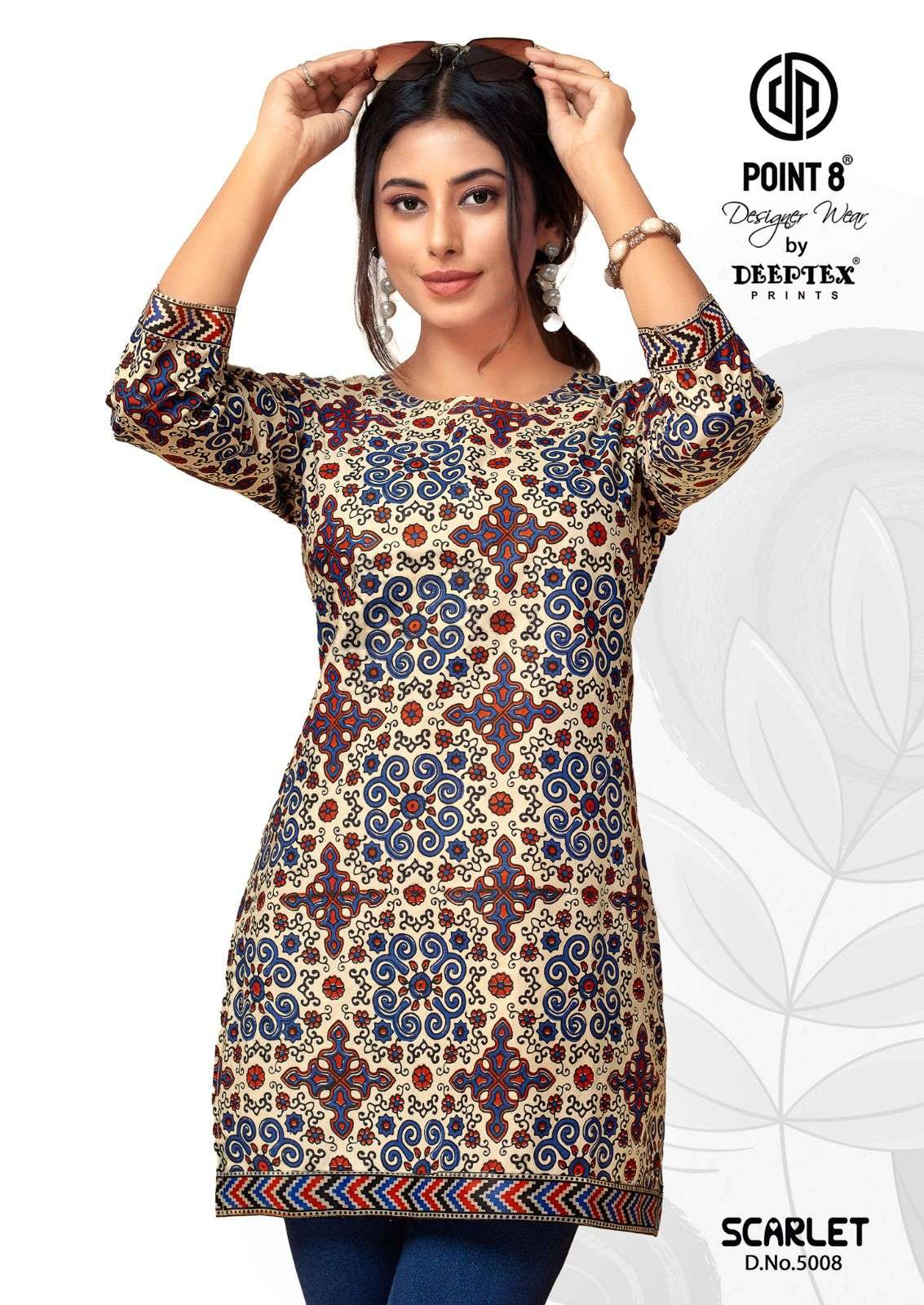 DEEPTEX PRINT SCARLET VOL 5 COTTON DAILY WEAR TOP