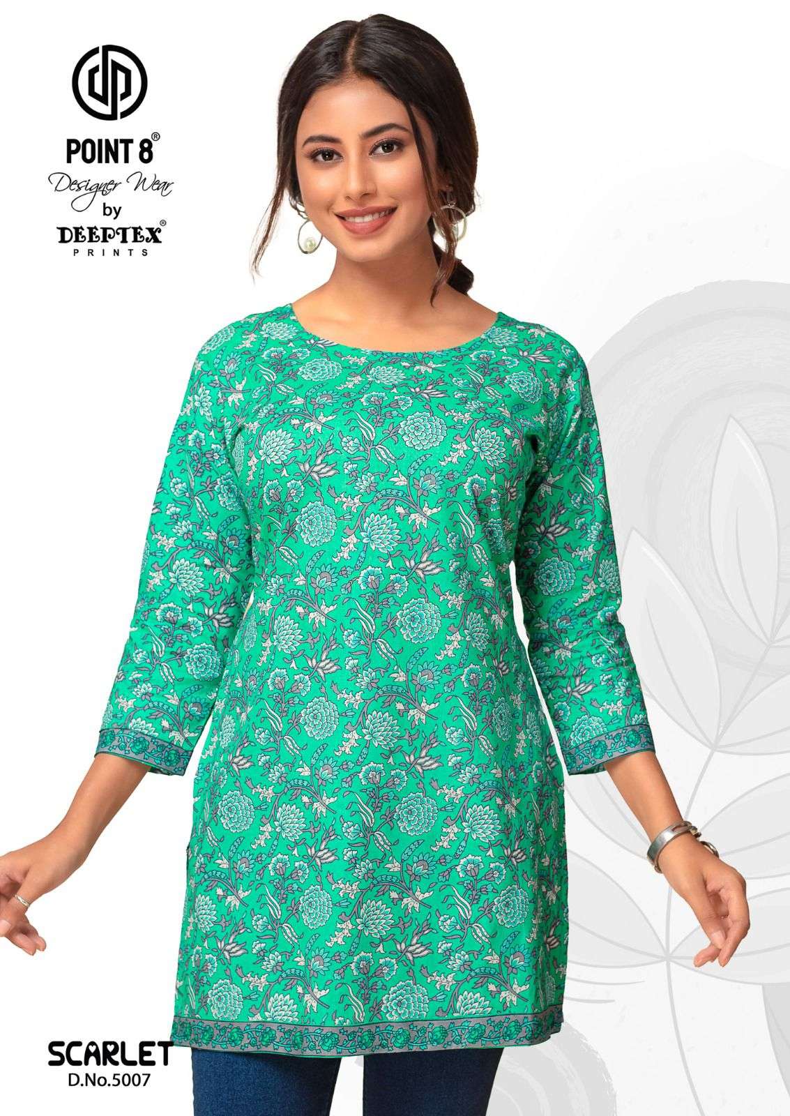 DEEPTEX PRINT SCARLET VOL 5 COTTON DAILY WEAR TOP