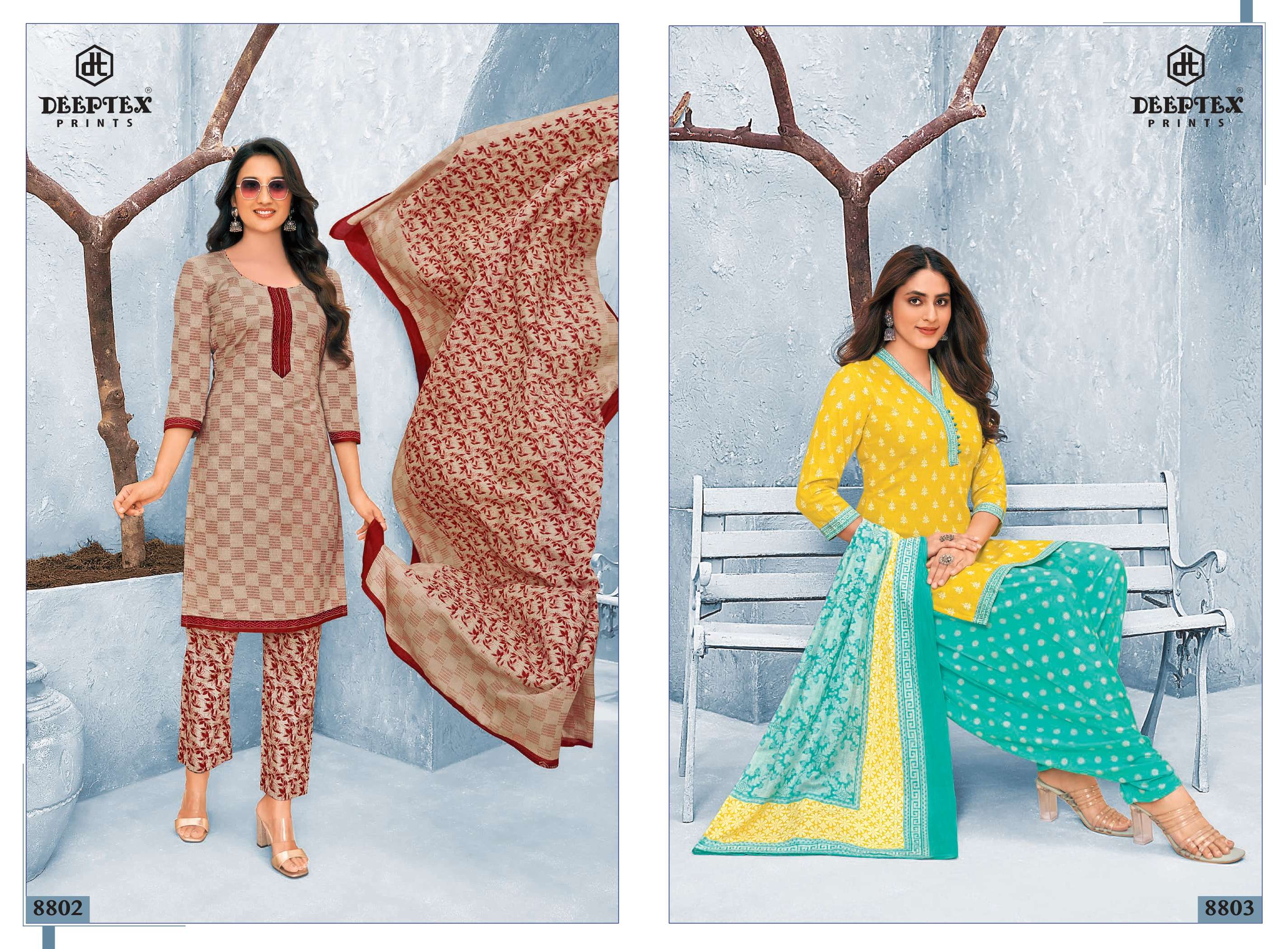 DEEPTEX PRINTS MISS INDIA VOL 88 COTTON PRINTED DRESS