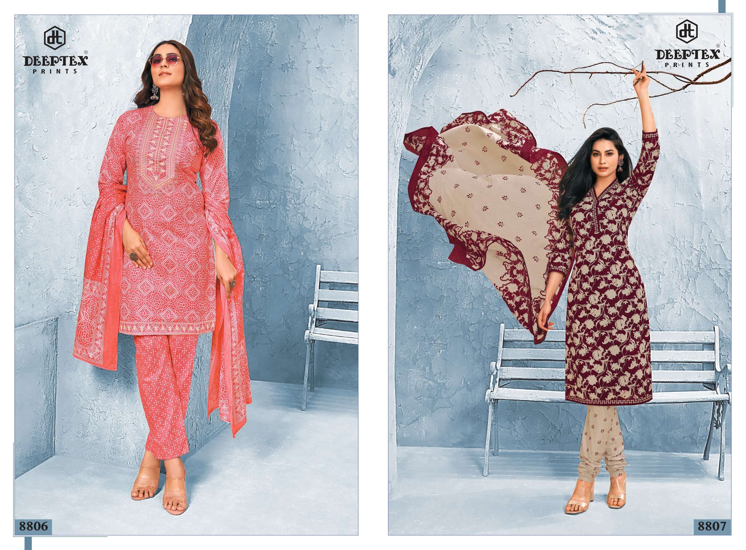 DEEPTEX PRINTS MISS INDIA VOL 88 COTTON PRINTED DRESS