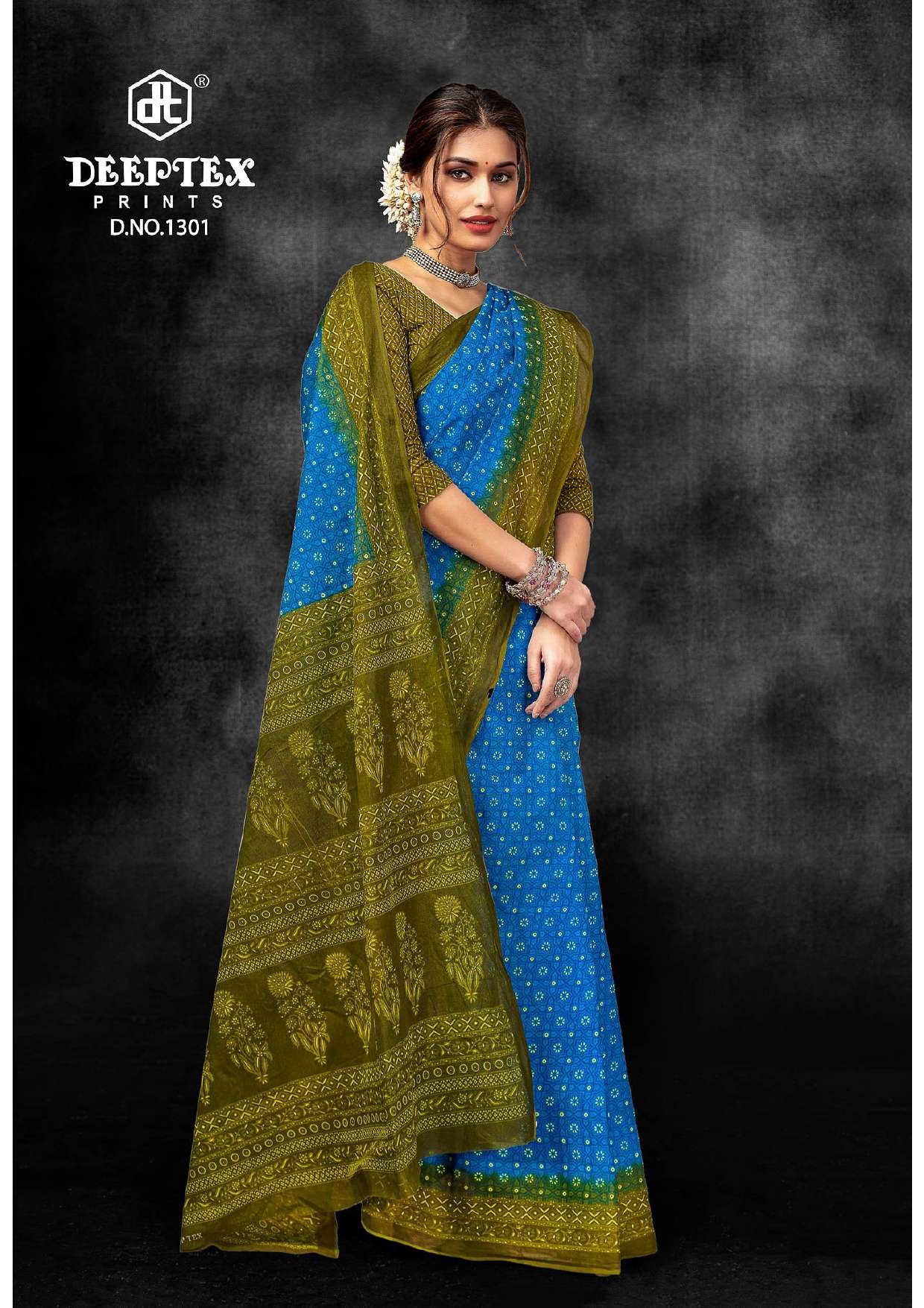 DEEPTEX PRINTS PRIME TIME VOL 13 COTTON PRINTED SAREE